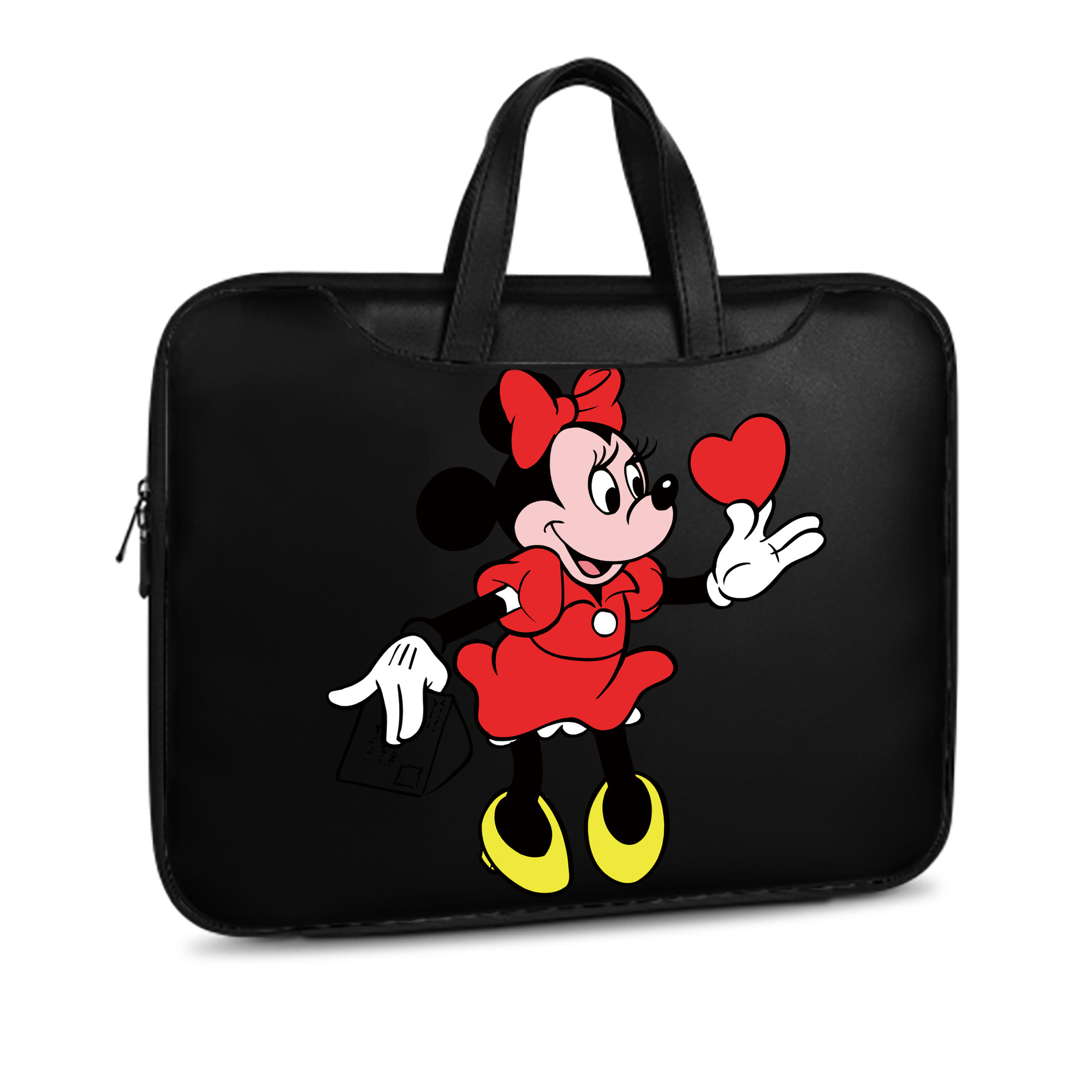 （画像用） ミッキーマウス Mickey Mouse レザーラップトップバッグ　ノートパソコンケース
