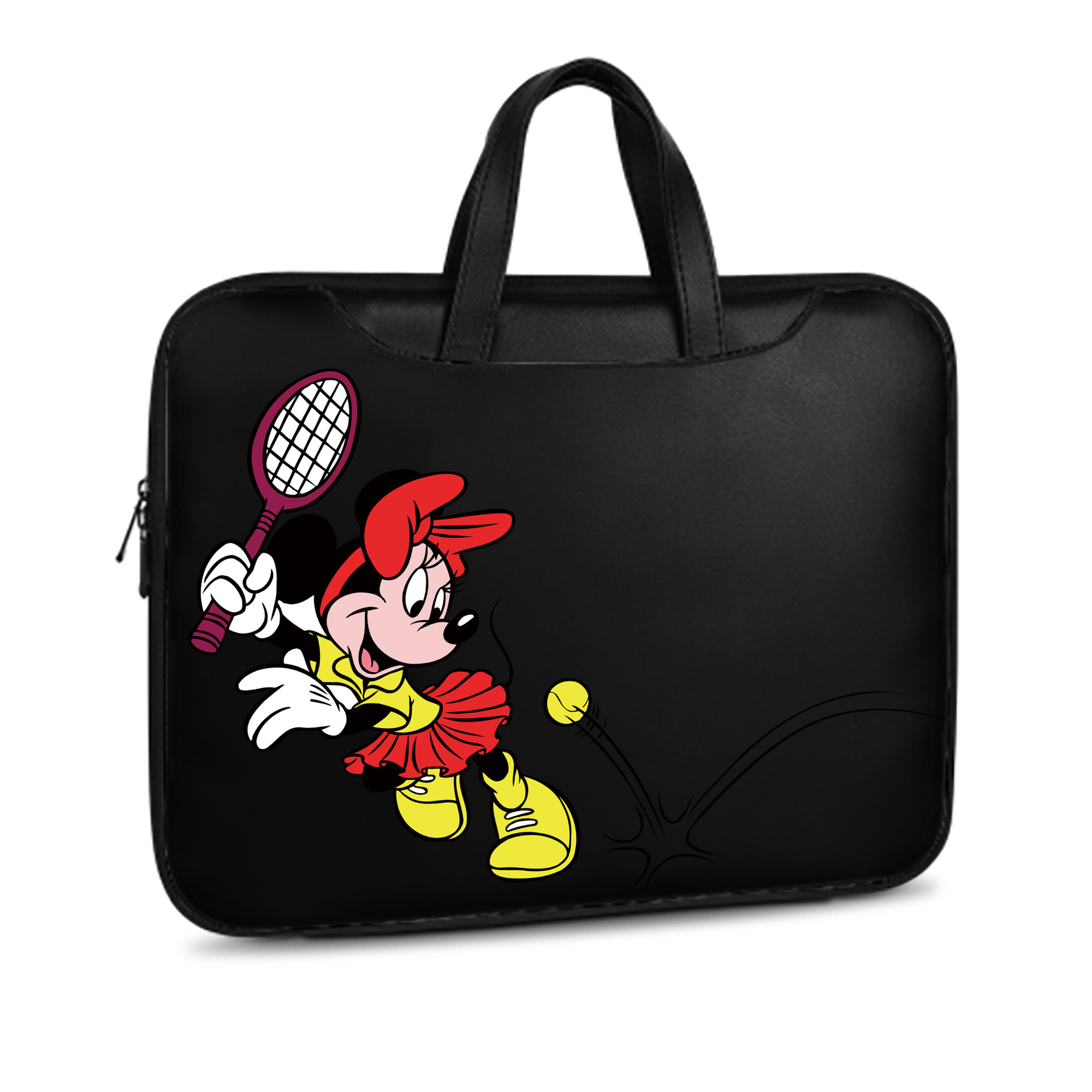 （画像用） ミッキーマウス Mickey Mouse レザーラップトップバッグ　ノートパソコンケース