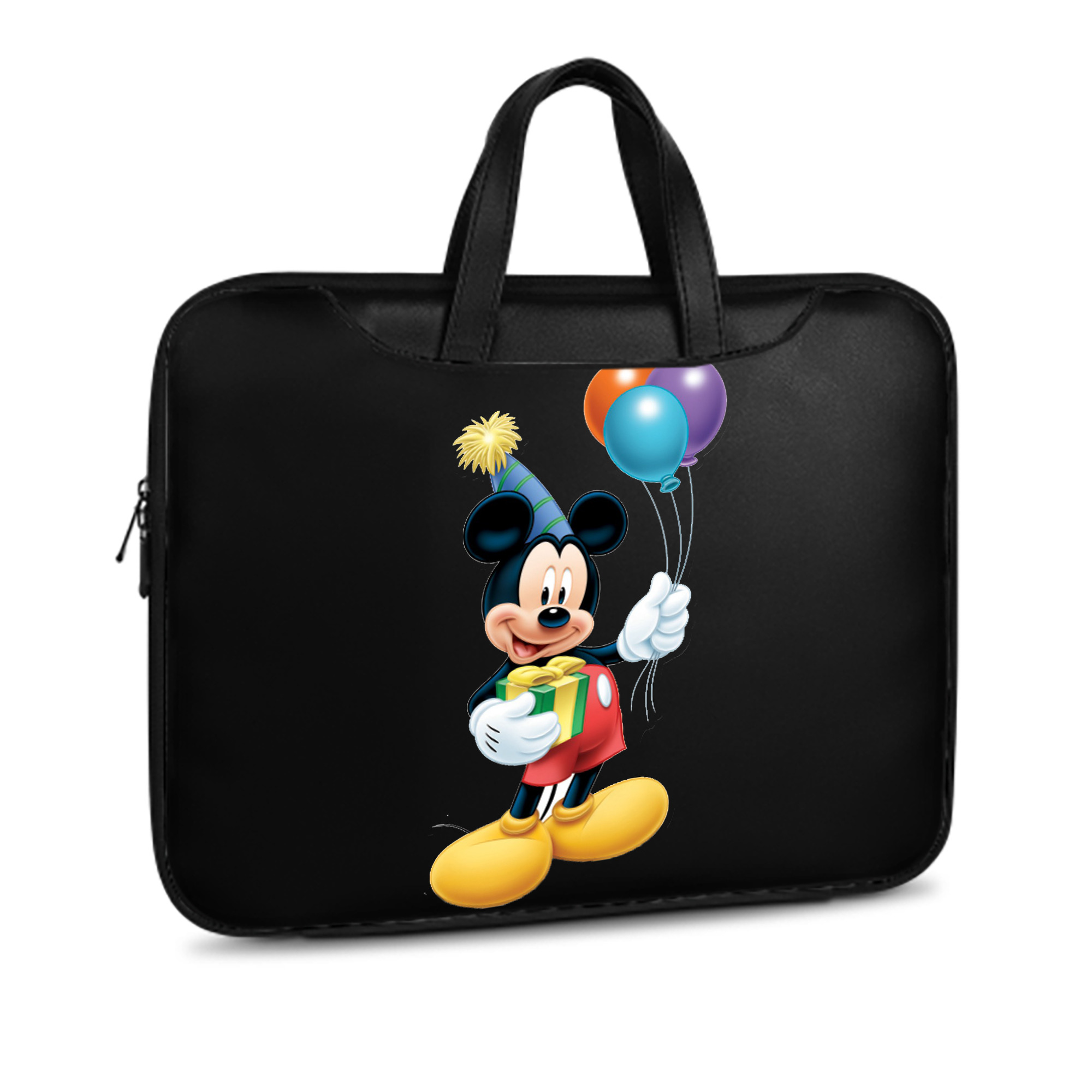 （画像用） ミッキーマウス Mickey Mouse レザーラップトップバッグ　ノートパソコンケース