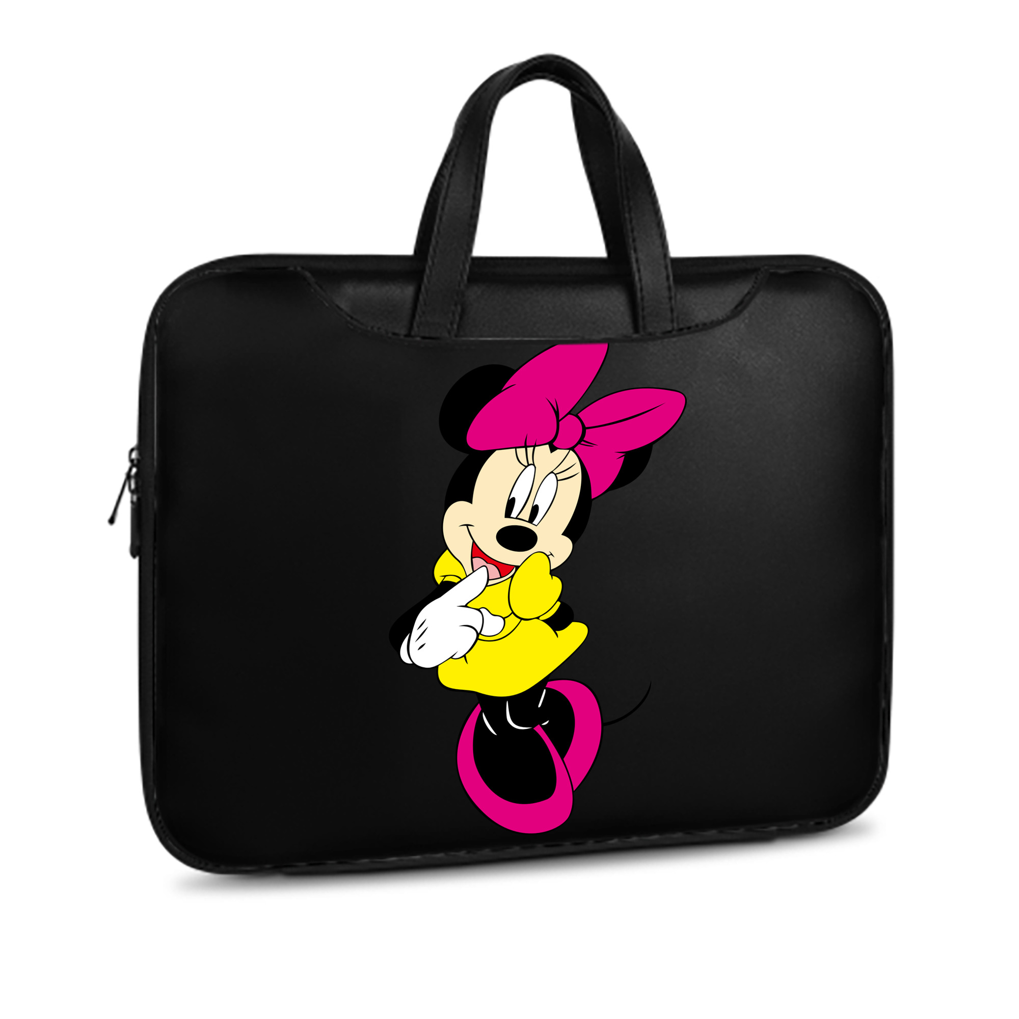ミッキーマウス Mickey Mouse レザーラップトップバッグ　ノートパソコンケース