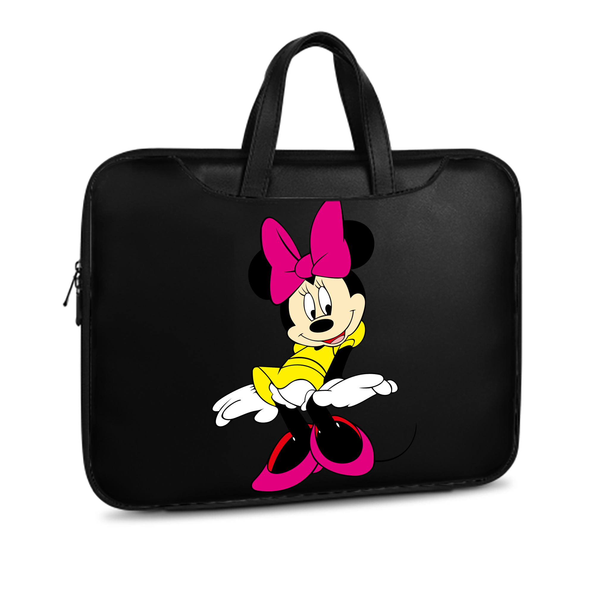 （画像用） ミッキーマウス Mickey Mouse レザーラップトップバッグ　ノートパソコンケース