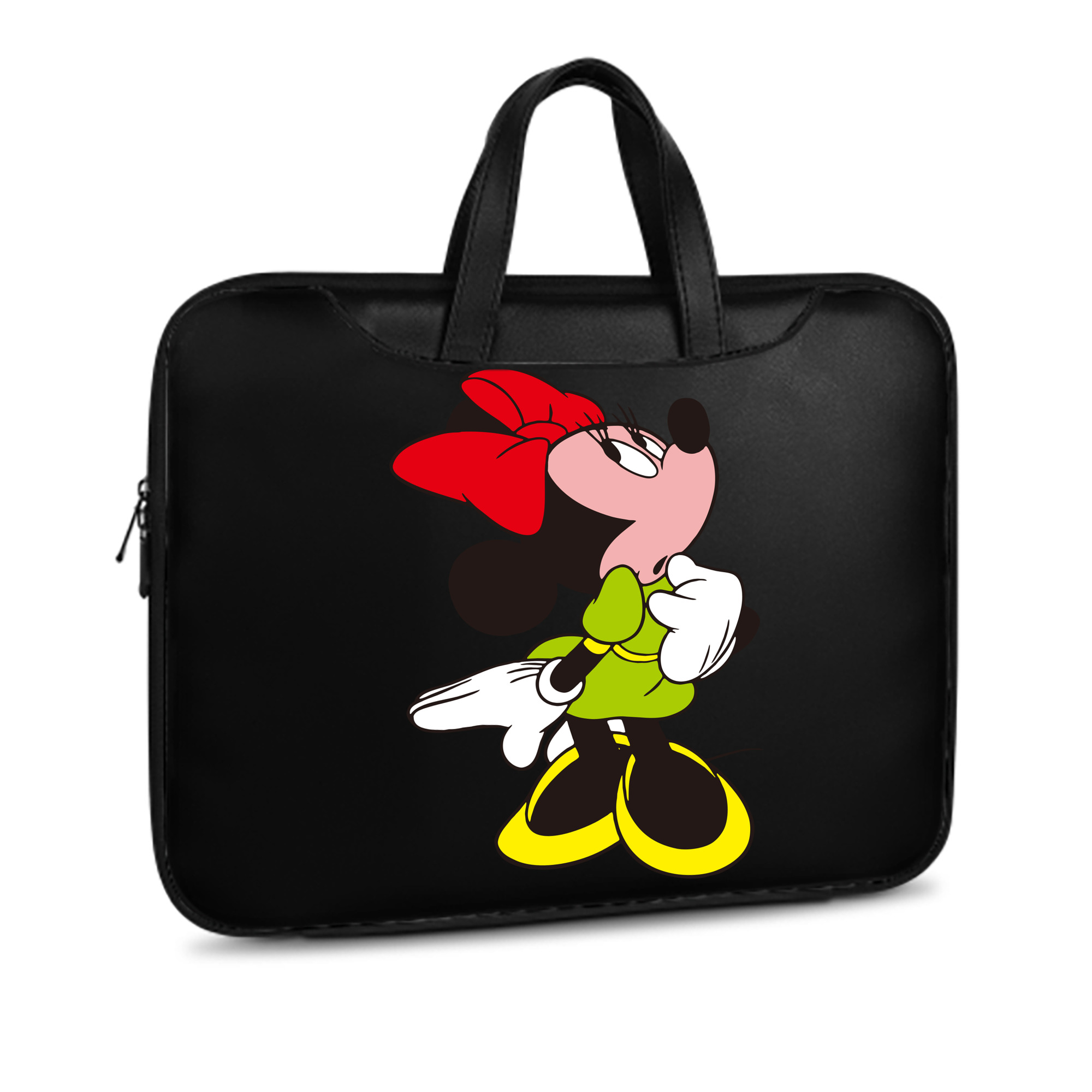 （画像用） ミッキーマウス Mickey Mouse レザーラップトップバッグ　ノートパソコンケース