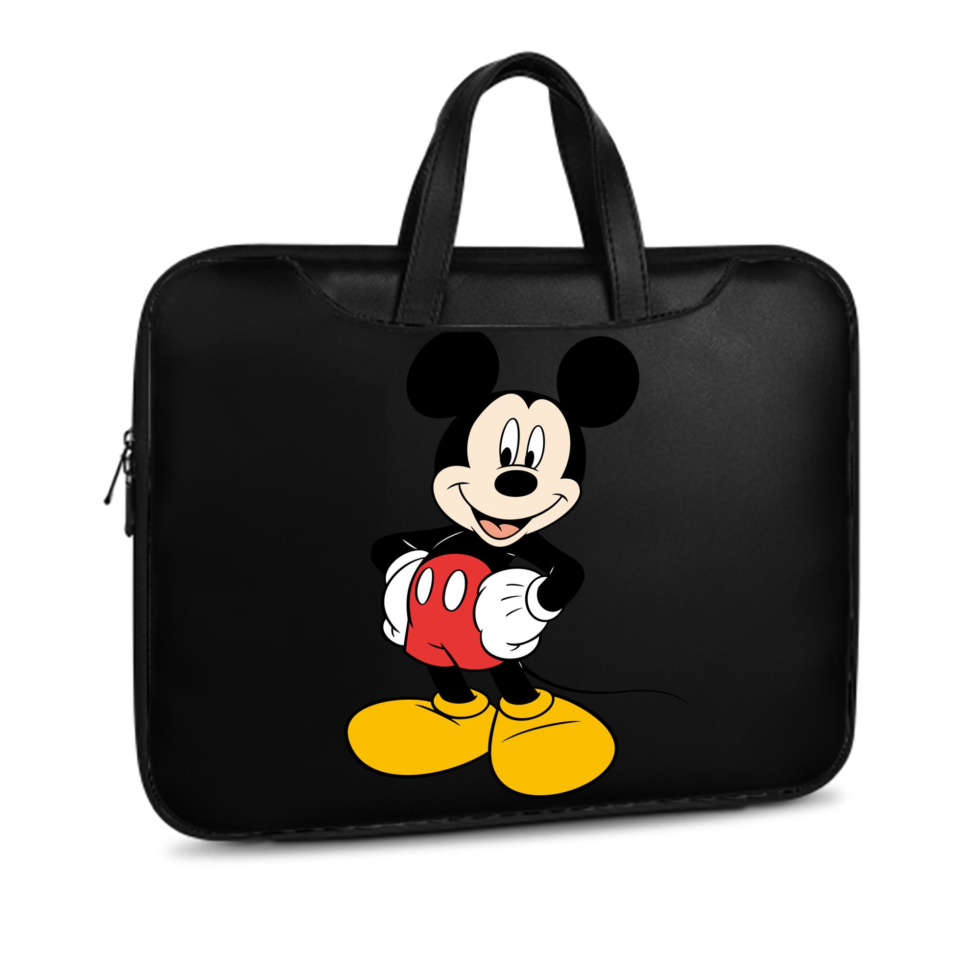 ミッキーマウス Mickey Mouse レザーラップトップバッグ　ノートパソコンケース