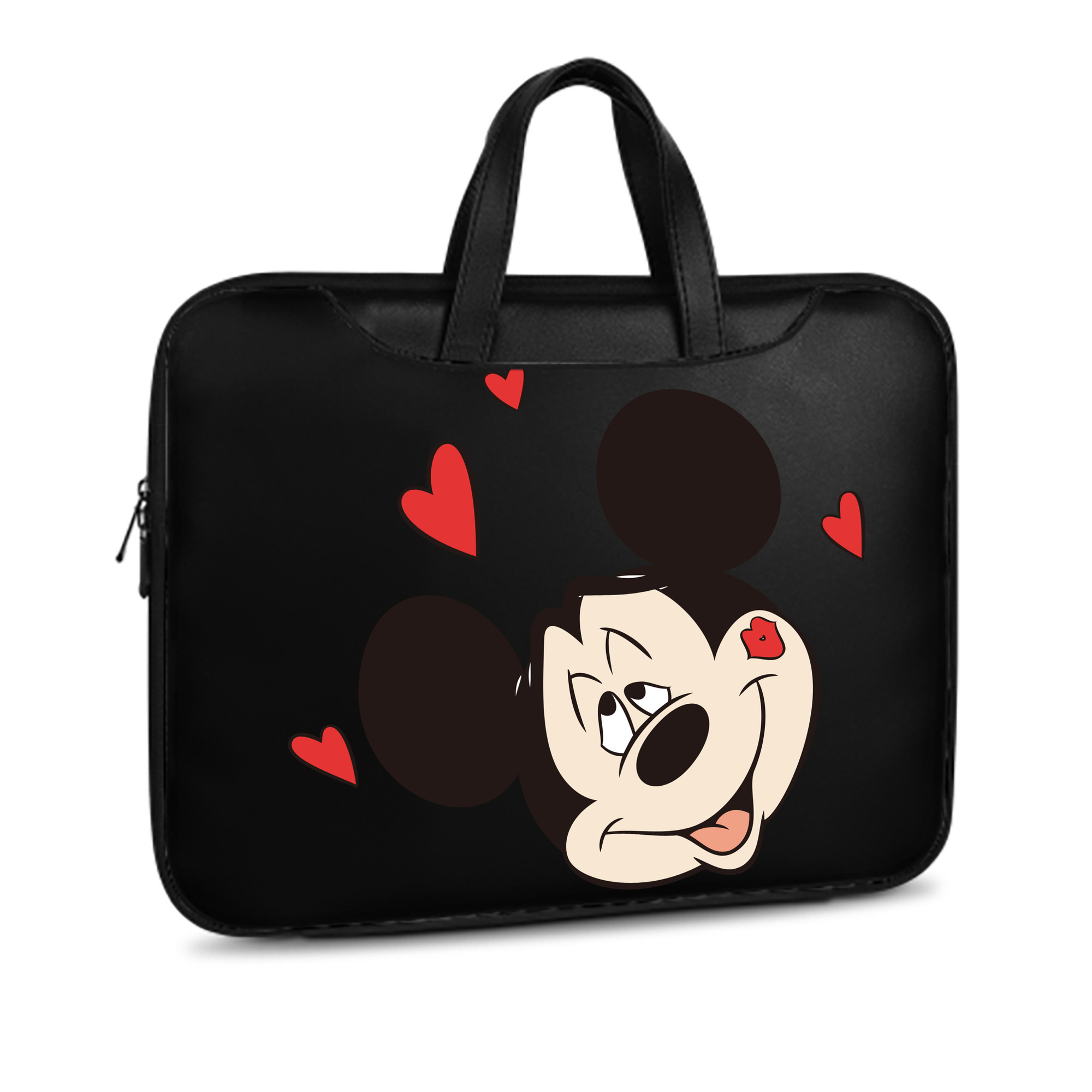 ミッキーマウス Mickey Mouse レザーラップトップバッグ　ノートパソコンケース