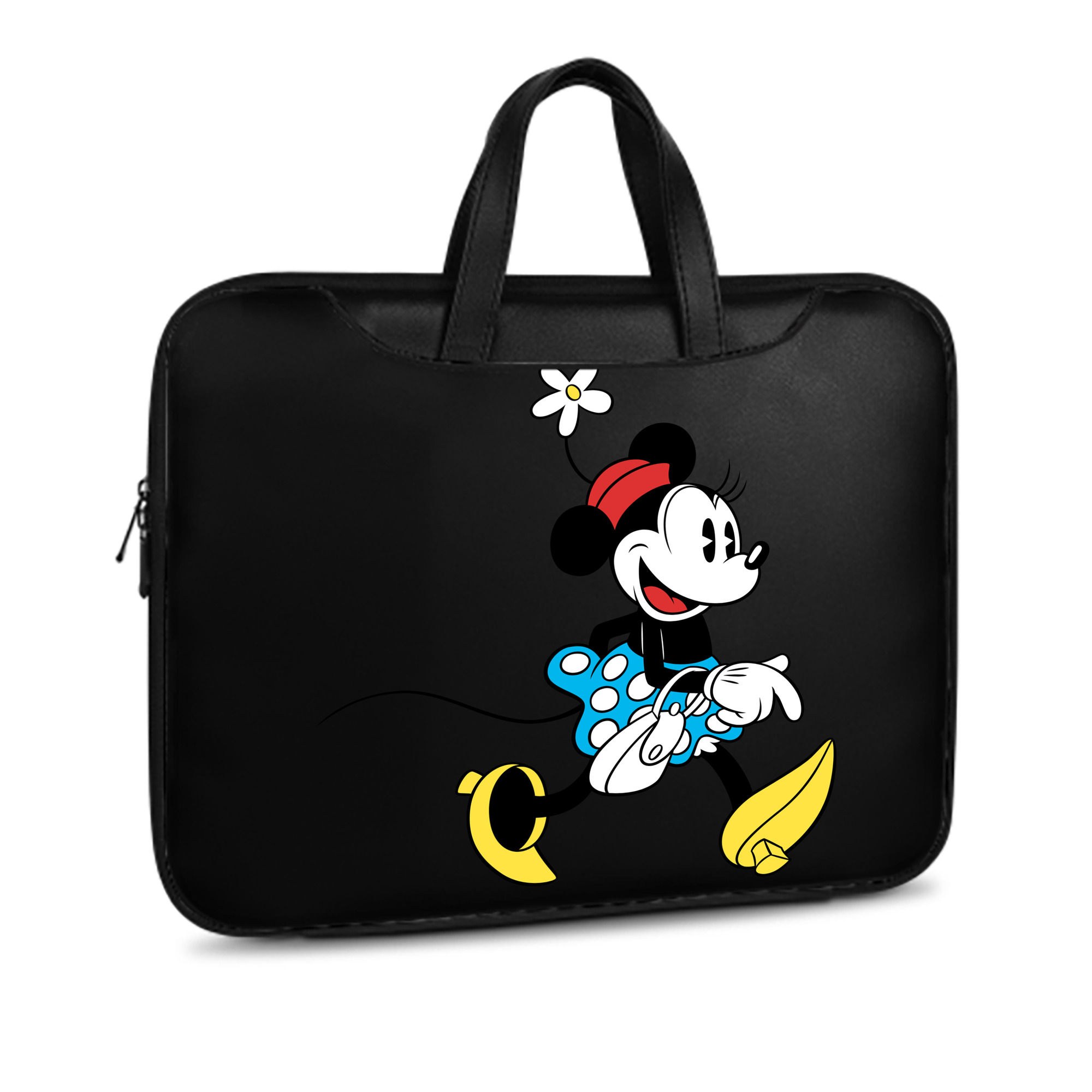 （画像用） ミッキーマウス Mickey Mouse レザーラップトップバッグ　ノートパソコンケース