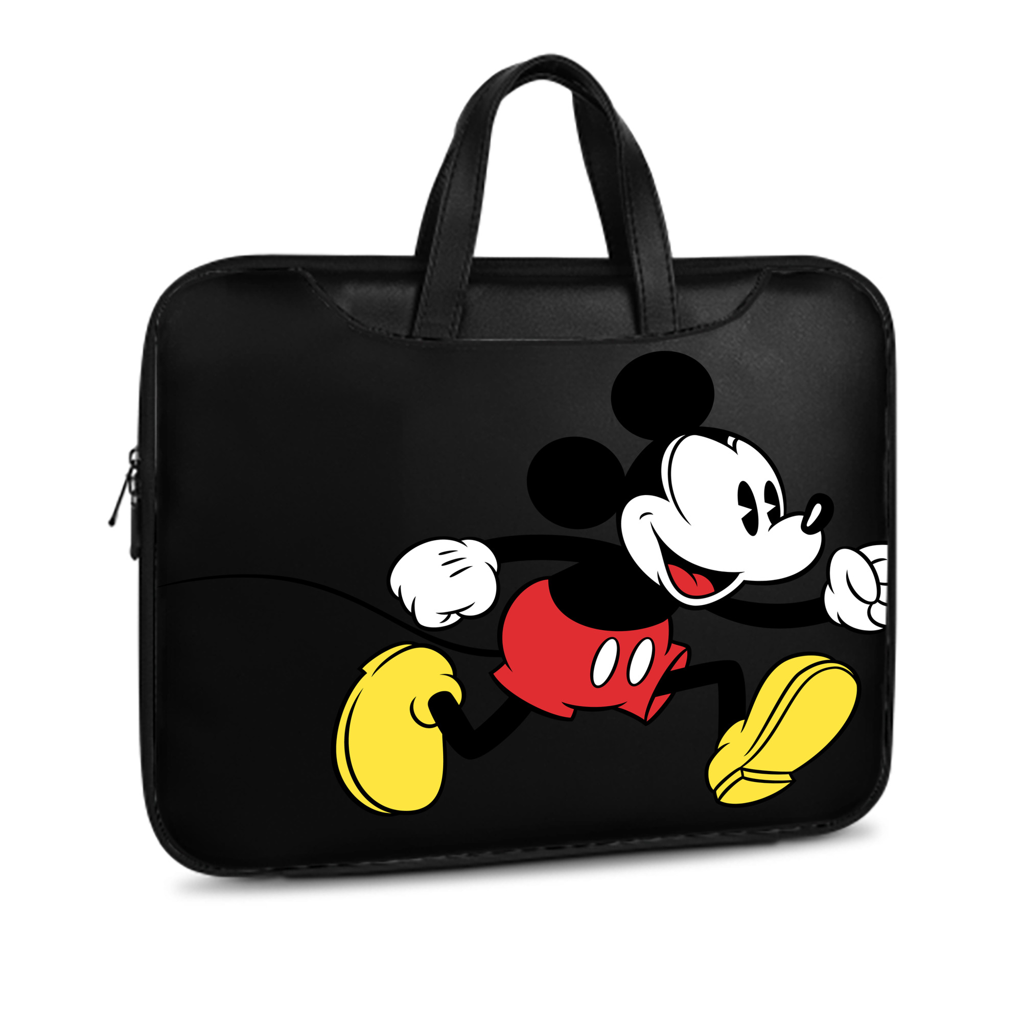 ミッキーマウス Mickey Mouse レザーラップトップバッグ　ノートパソコンケース