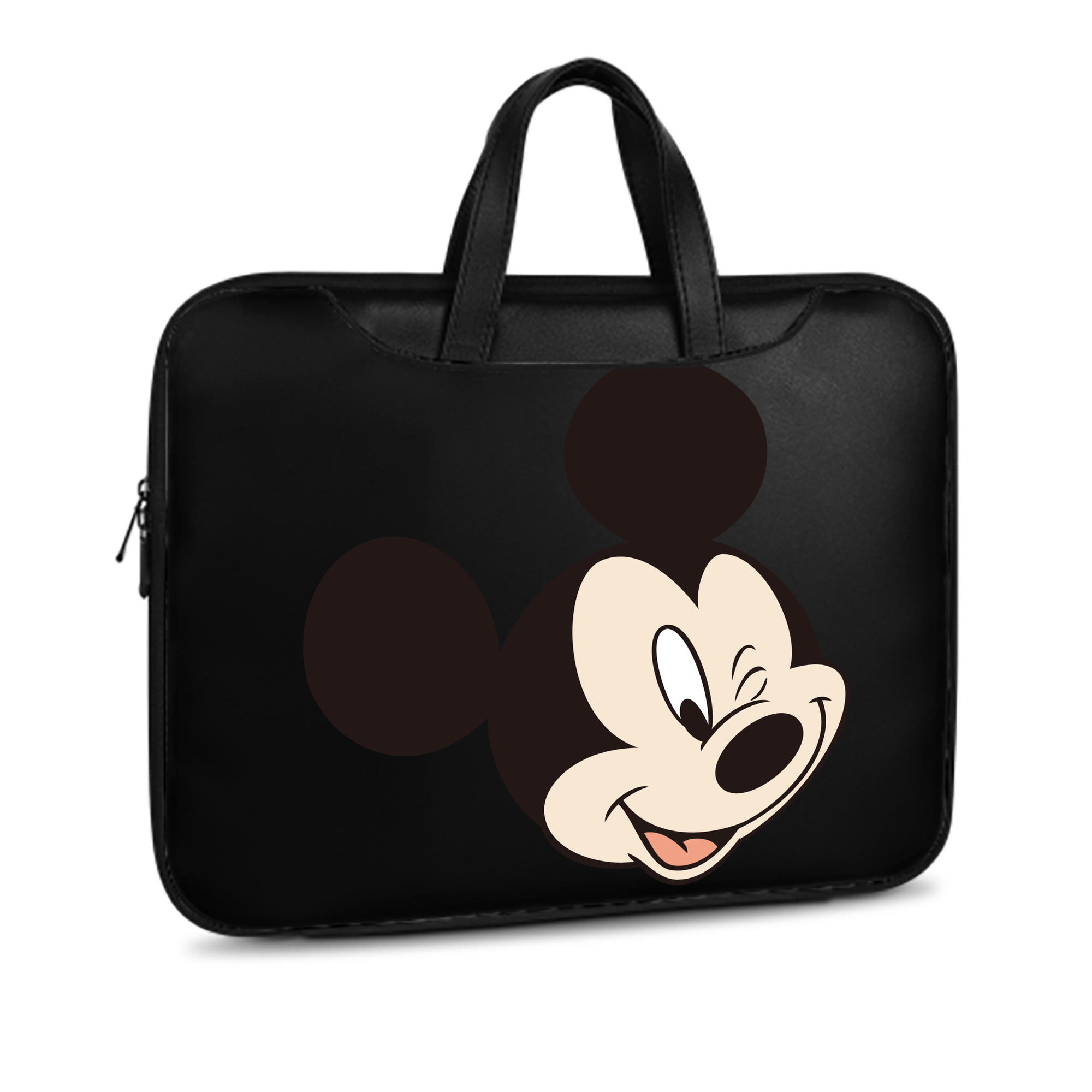 ミッキーマウス Mickey Mouse レザーラップトップバッグ　ノートパソコンケース