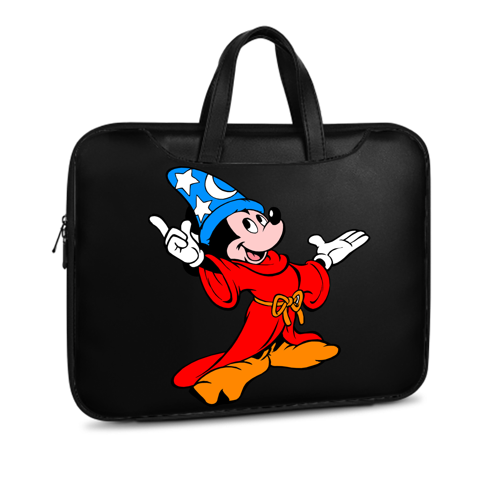 （画像用） ミッキーマウス Mickey Mouse レザーラップトップバッグ　ノートパソコンケース