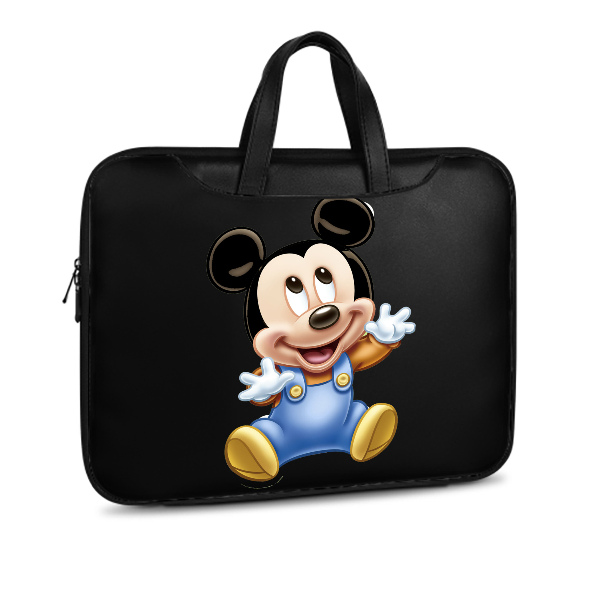 ミッキーマウス Mickey Mouse レザーラップトップバッグ　ノートパソコンケース