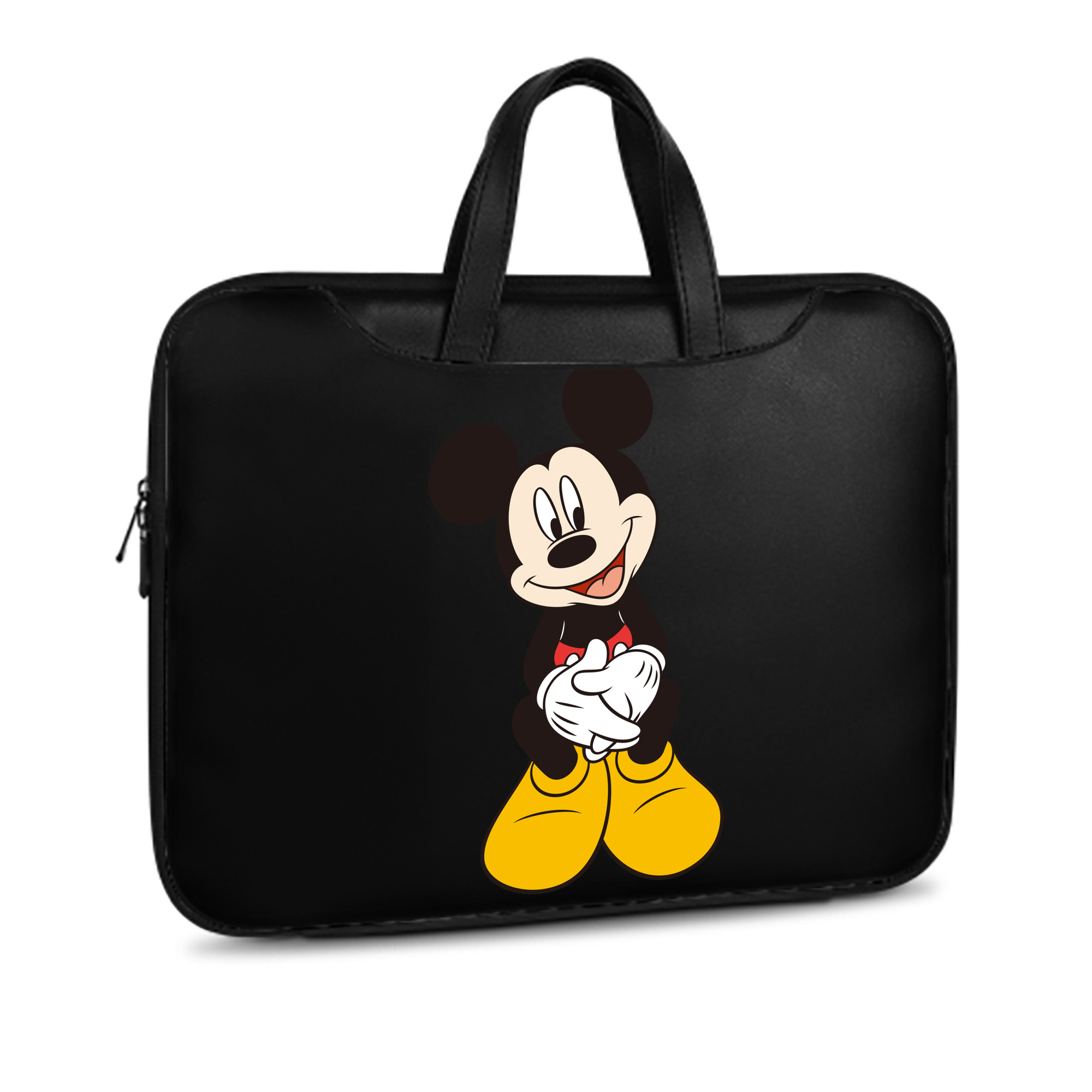 ミッキーマウス Mickey Mouse レザーラップトップバッグ　ノートパソコンケース