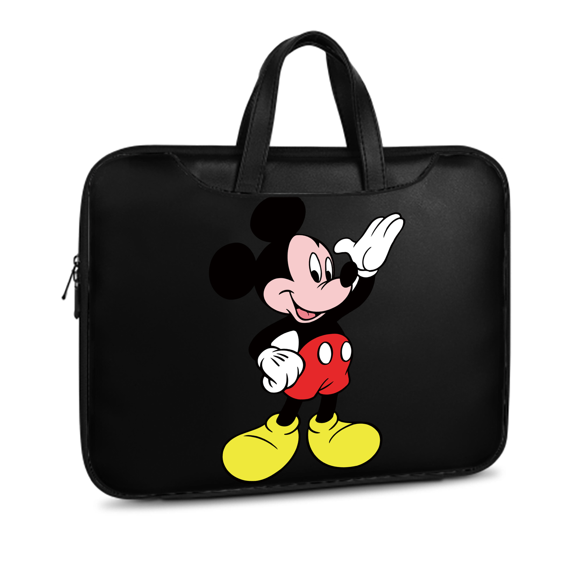 ミッキーマウス Mickey Mouse レザーラップトップバッグ　ノートパソコンケース