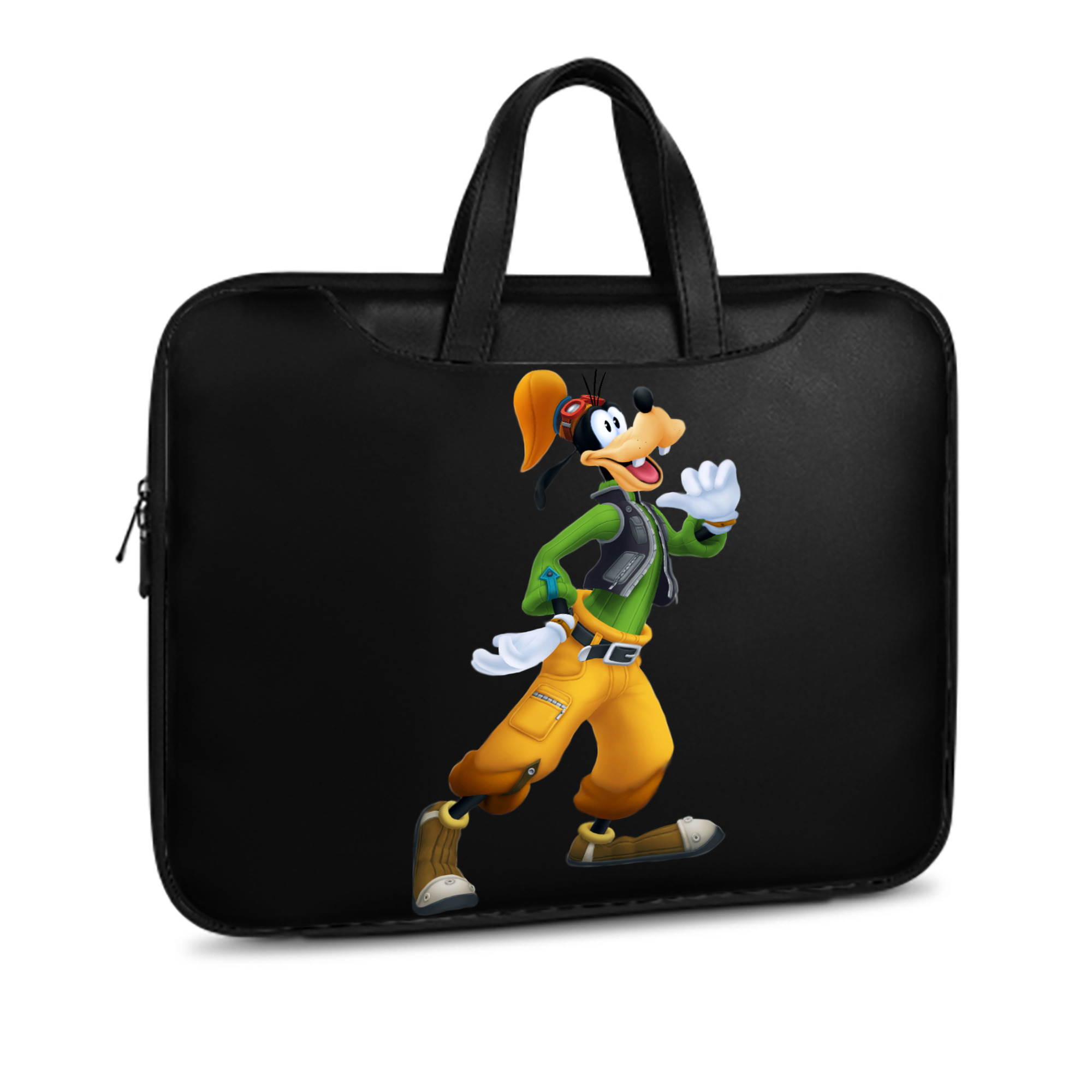 （画像用） ミッキーマウス Mickey Mouse レザーラップトップバッグ　ノートパソコンケース