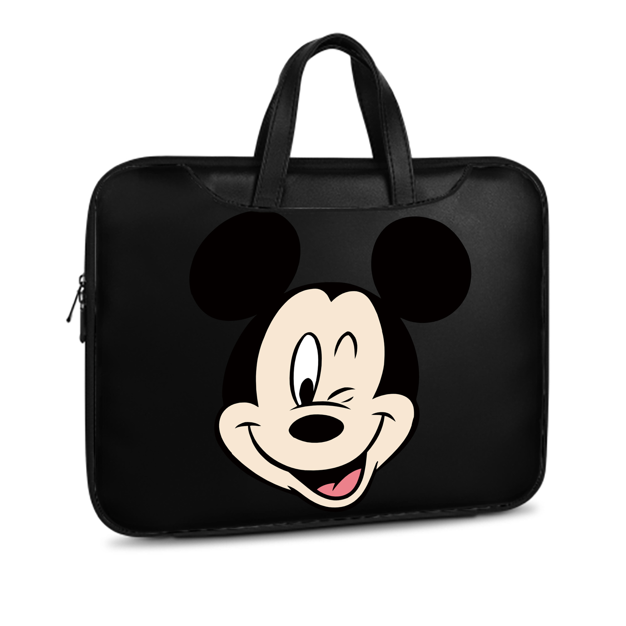 ミッキーマウス Mickey Mouse レザーラップトップバッグ　ノートパソコンケース