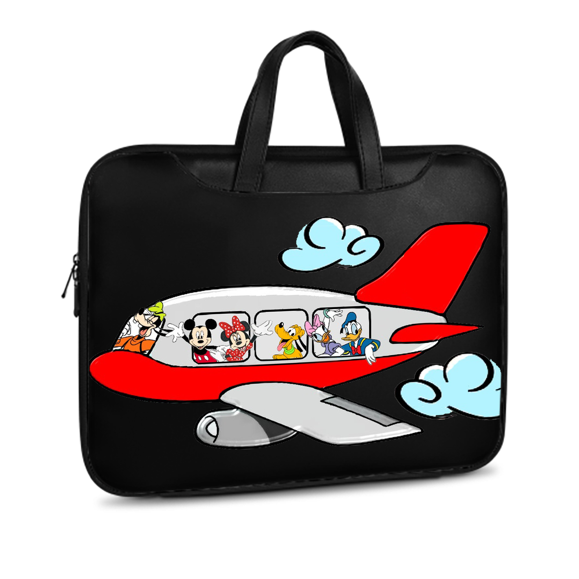 ミッキーマウス Mickey Mouse レザーラップトップバッグ　ノートパソコンケース