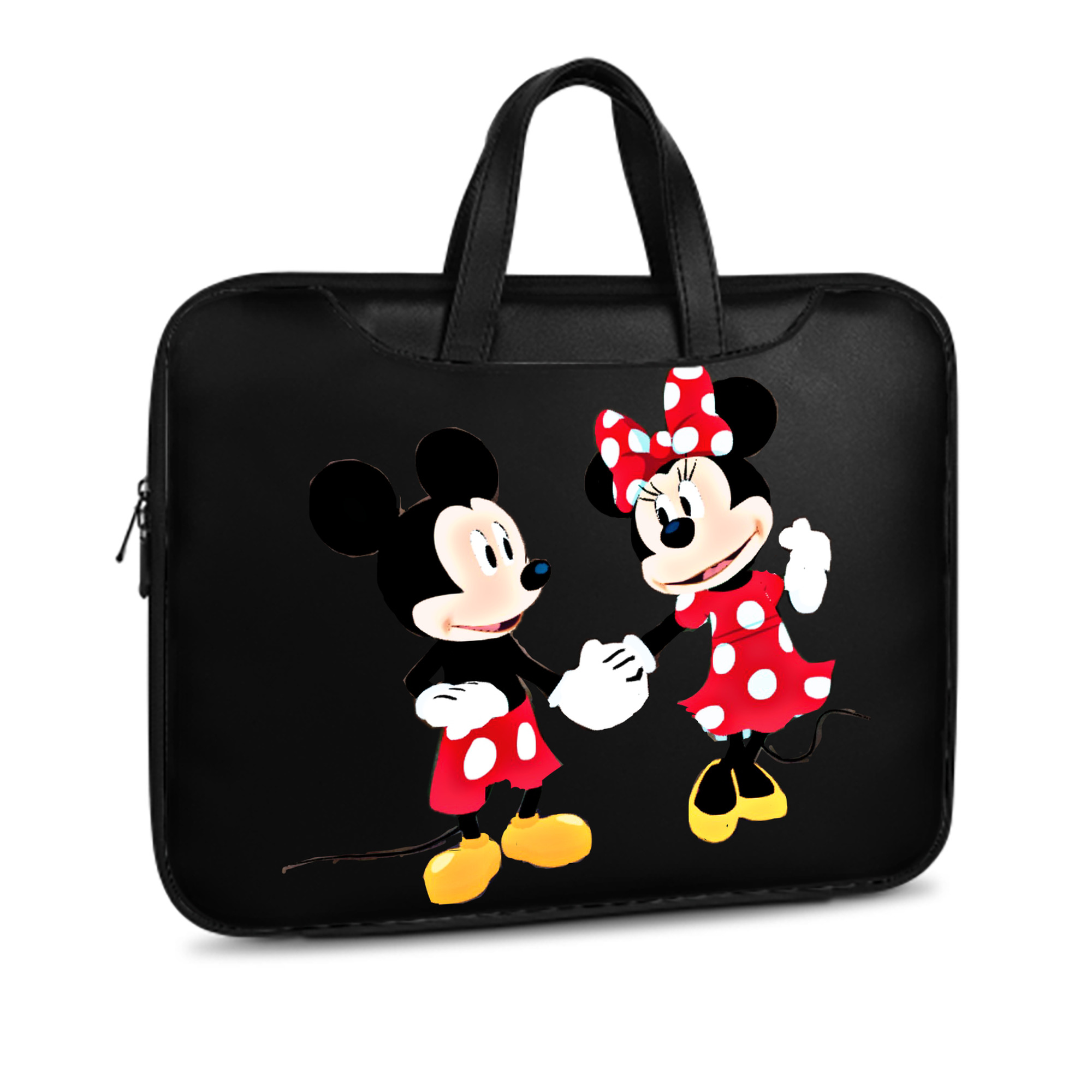 ミッキーマウス Mickey Mouse レザーラップトップバッグ　ノートパソコンケース