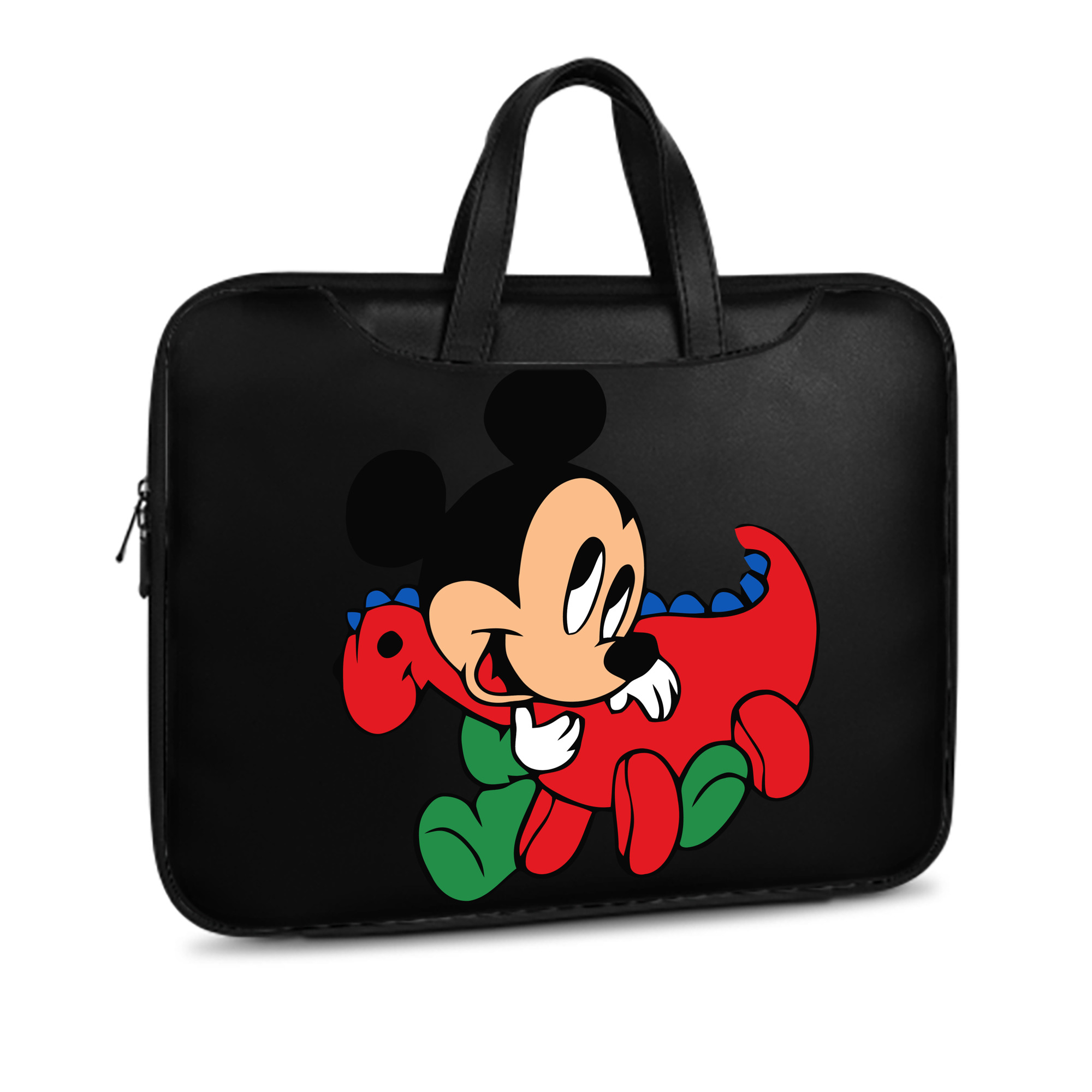 （画像用） ミッキーマウス Mickey Mouse レザーラップトップバッグ　ノートパソコンケース