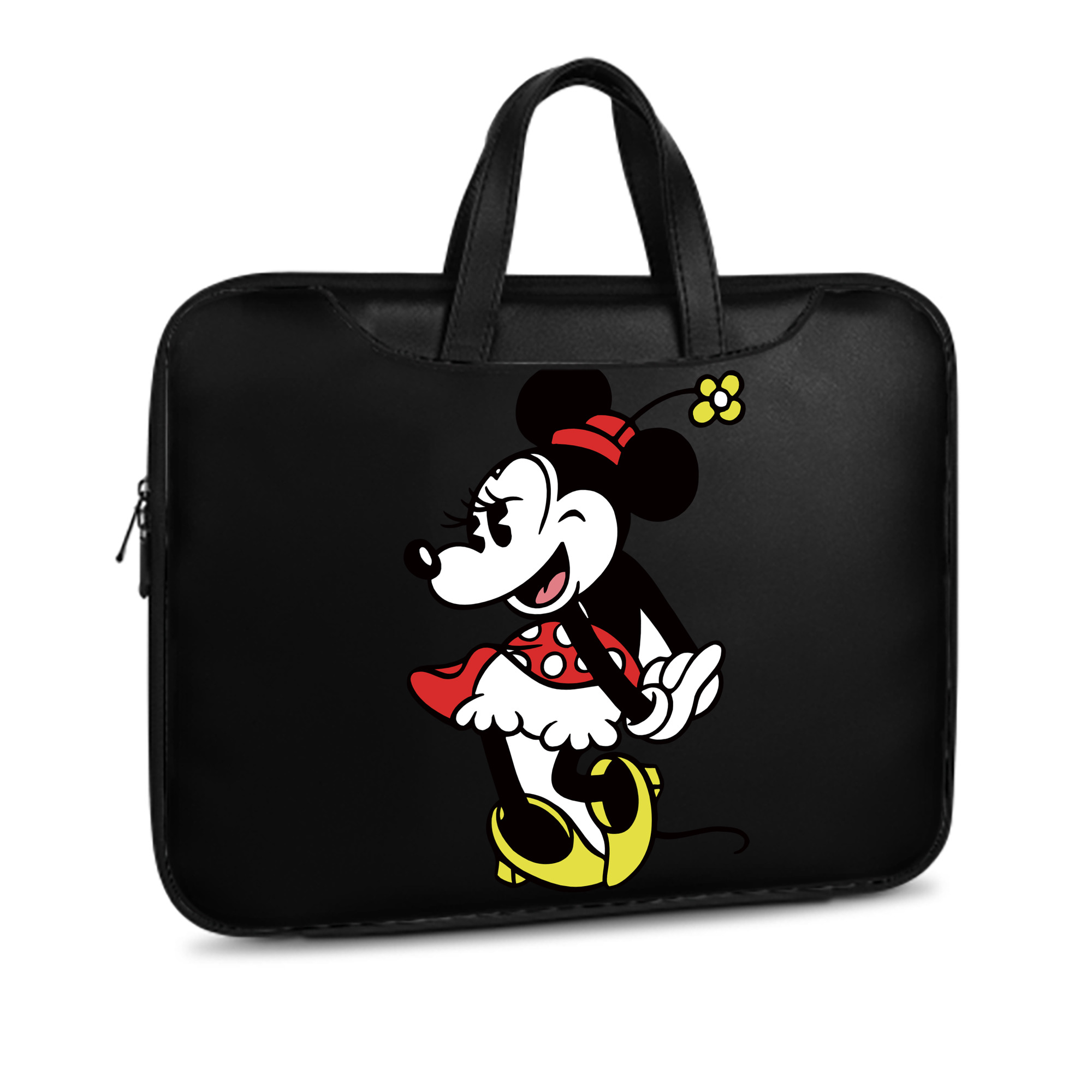 ミッキーマウス Mickey Mouse レザーラップトップバッグ　ノートパソコンケース