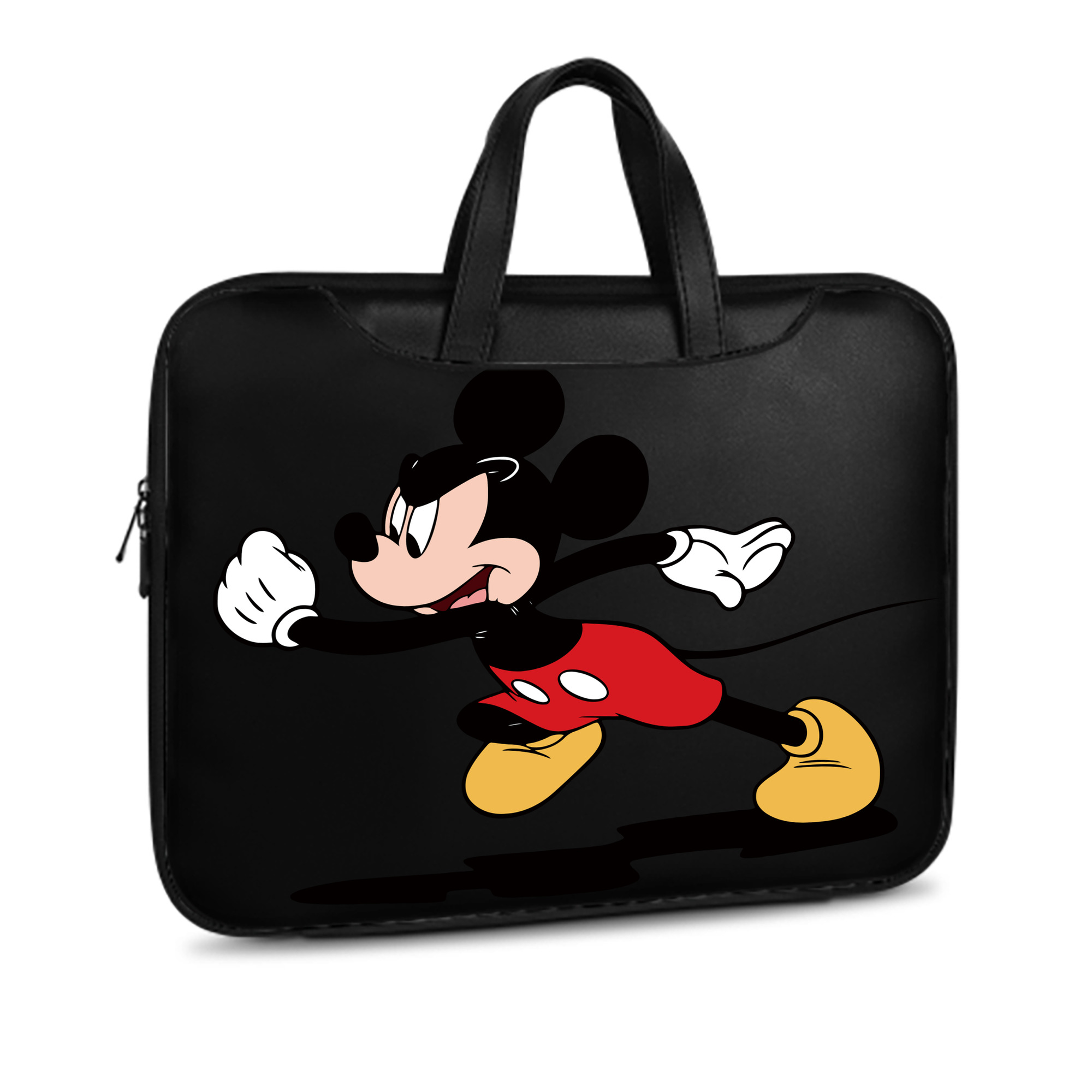 ミッキーマウス Mickey Mouse レザーラップトップバッグ　ノートパソコンケース