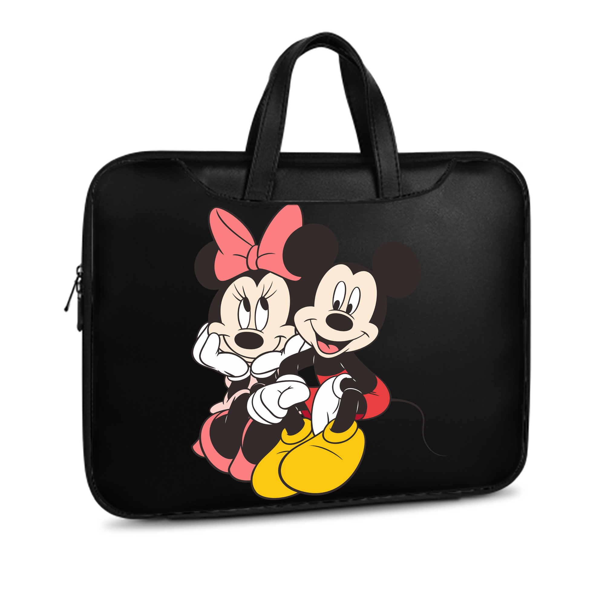 ミッキーマウス Mickey Mouse レザーラップトップバッグ　ノートパソコンケース