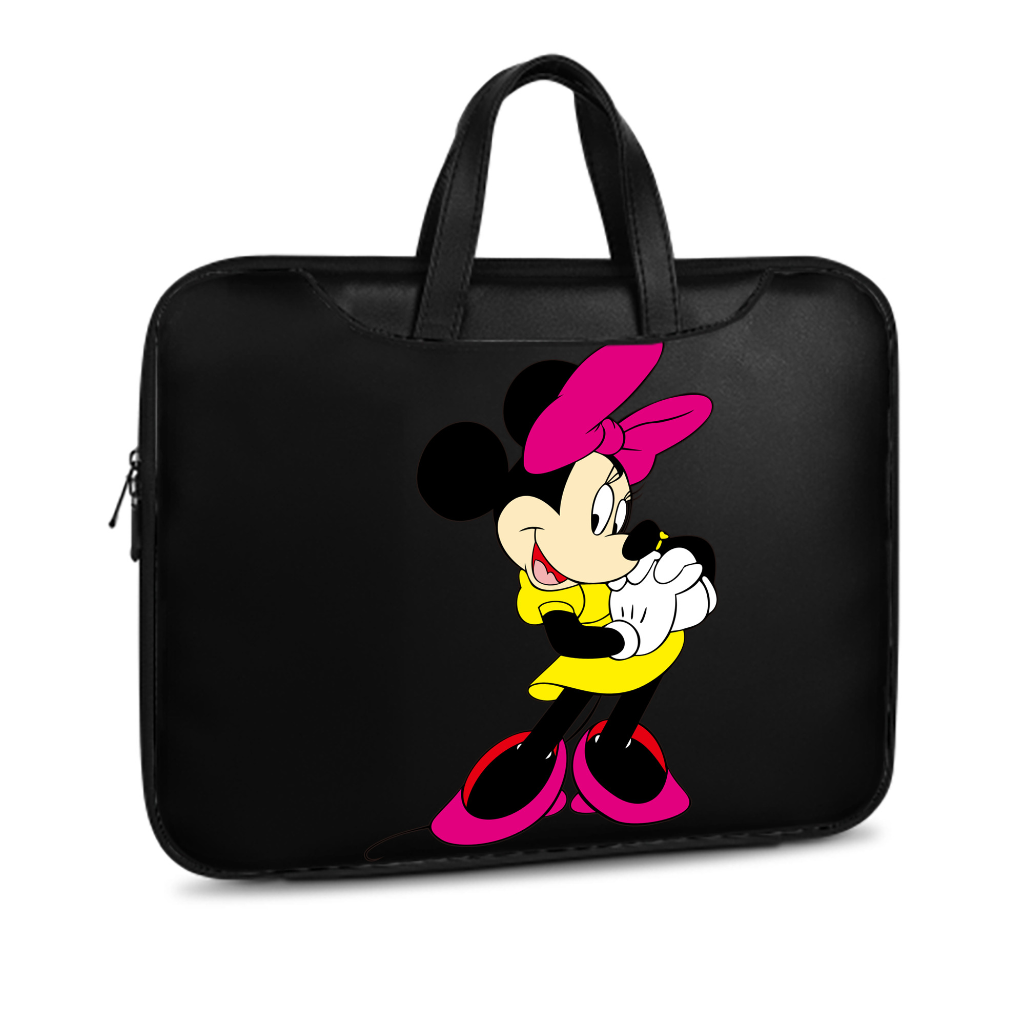 （画像用） ミッキーマウス Mickey Mouse レザーラップトップバッグ　ノートパソコンケース