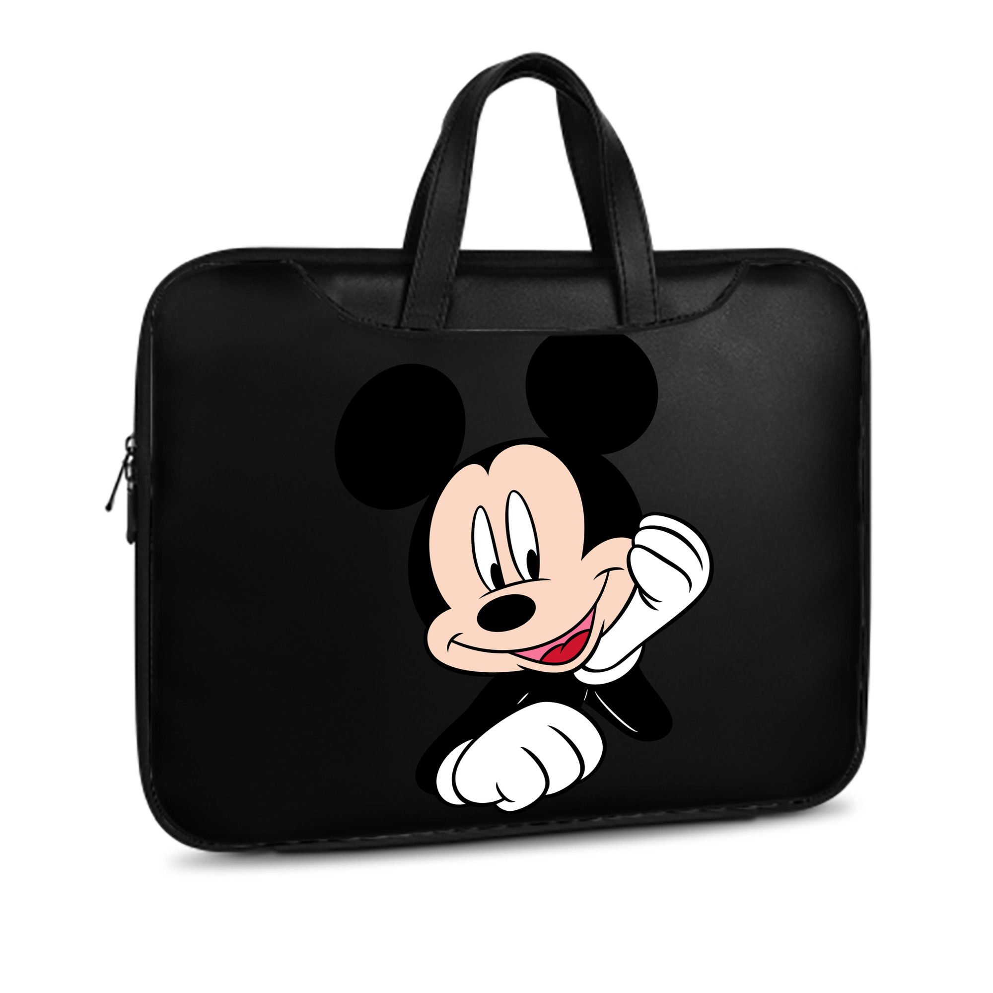 ミッキーマウス Mickey Mouse レザーラップトップバッグ　ノートパソコンケース