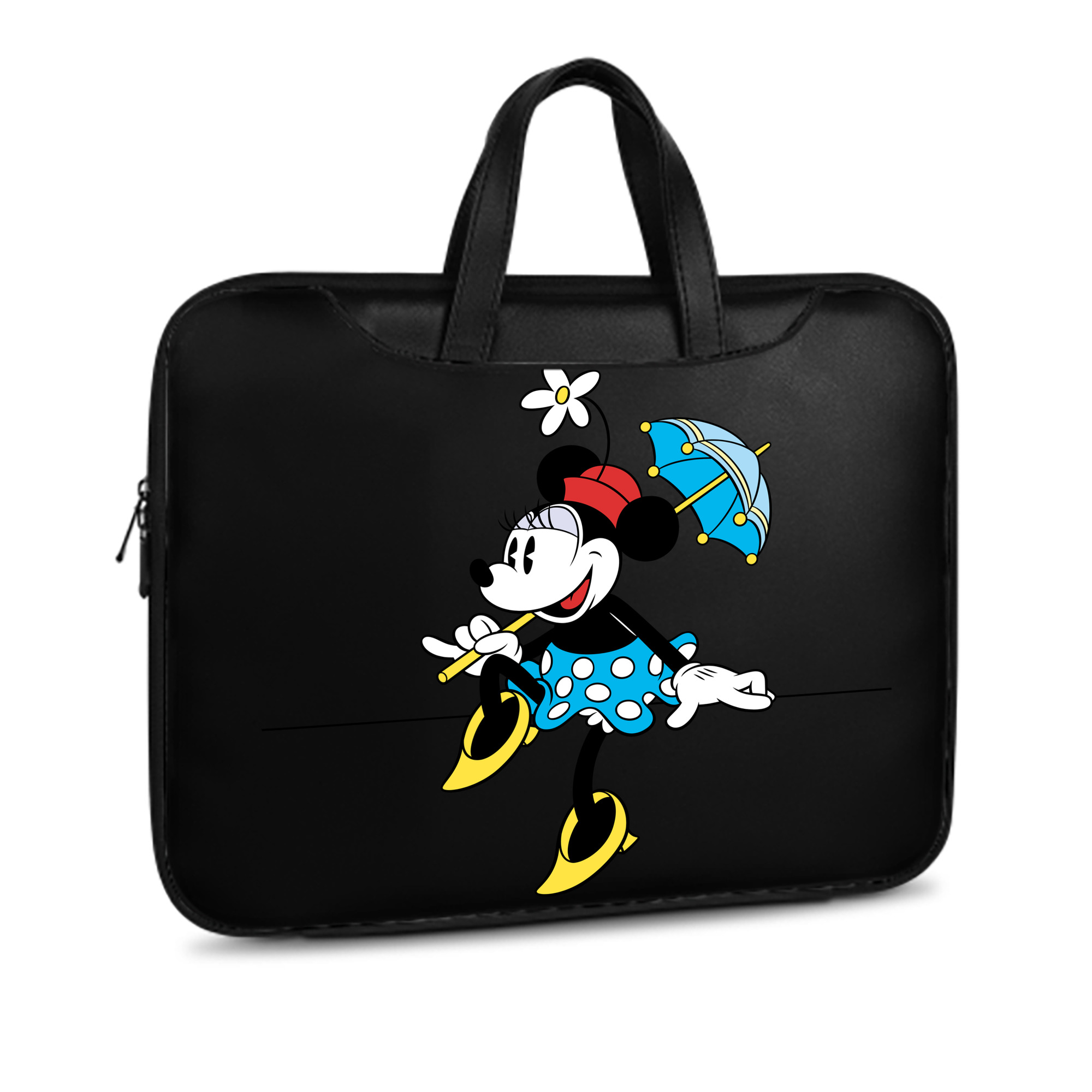 （画像用） ミッキーマウス Mickey Mouse レザーラップトップバッグ　ノートパソコンケース