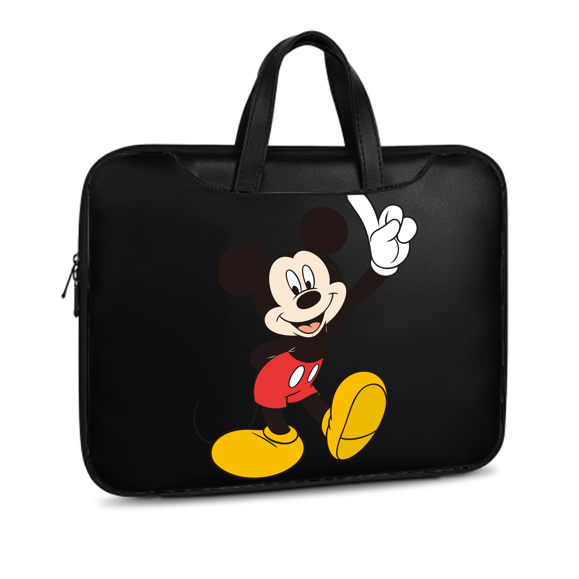 ミッキーマウス Mickey Mouse レザーラップトップバッグ　ノートパソコンケース