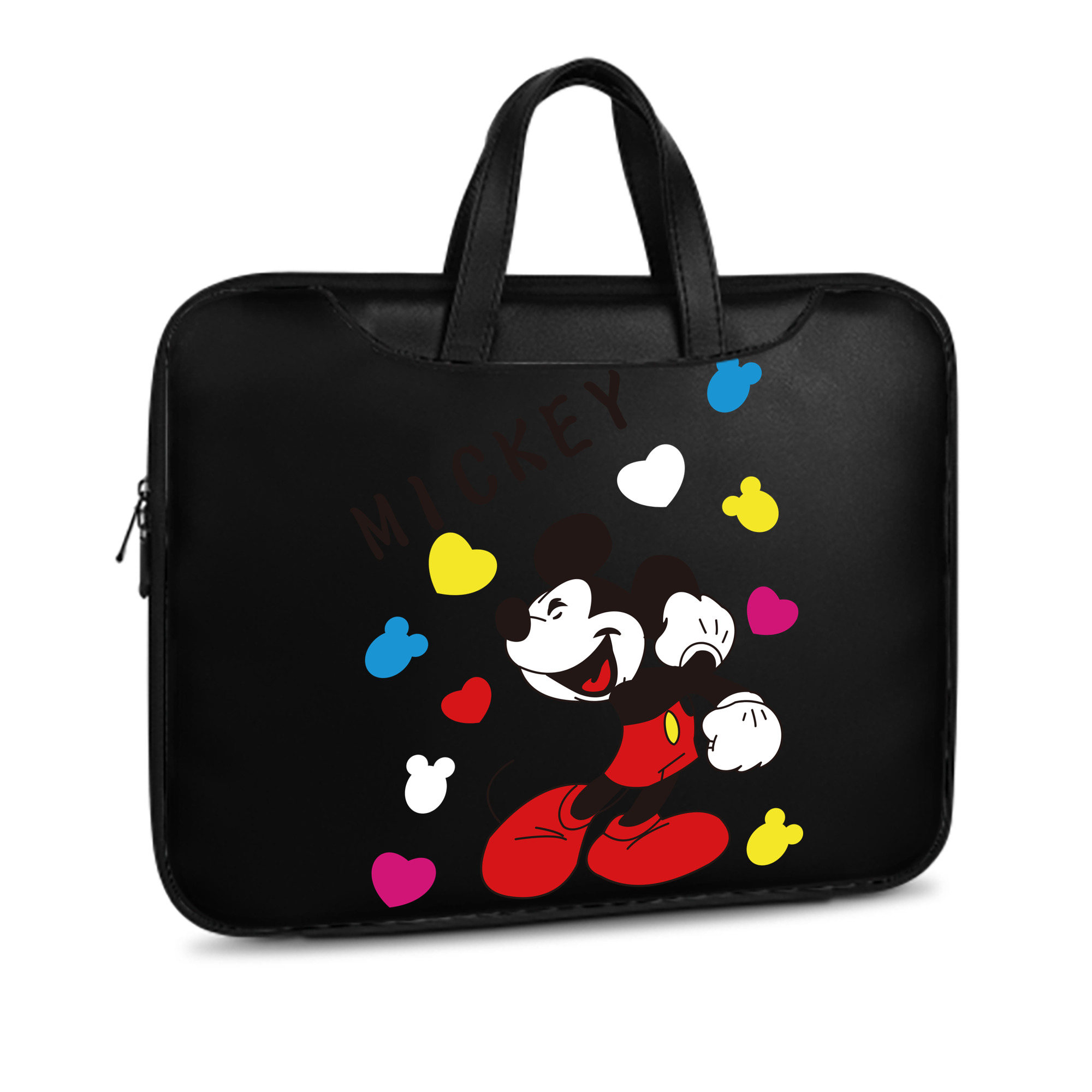 ミッキーマウス Mickey Mouse レザーラップトップバッグ　ノートパソコンケース