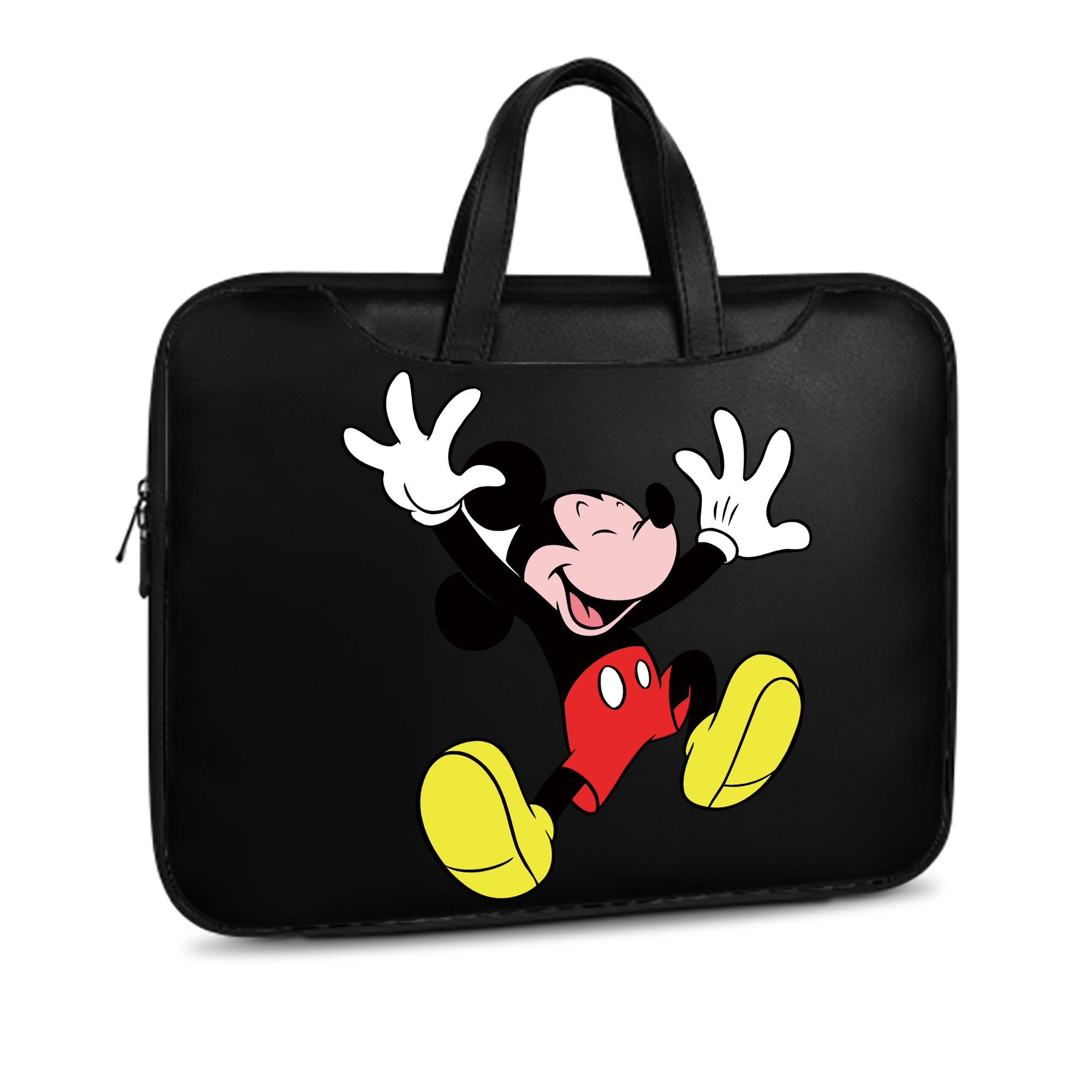 ミッキーマウス Mickey Mouse レザーラップトップバッグ　ノートパソコンケース