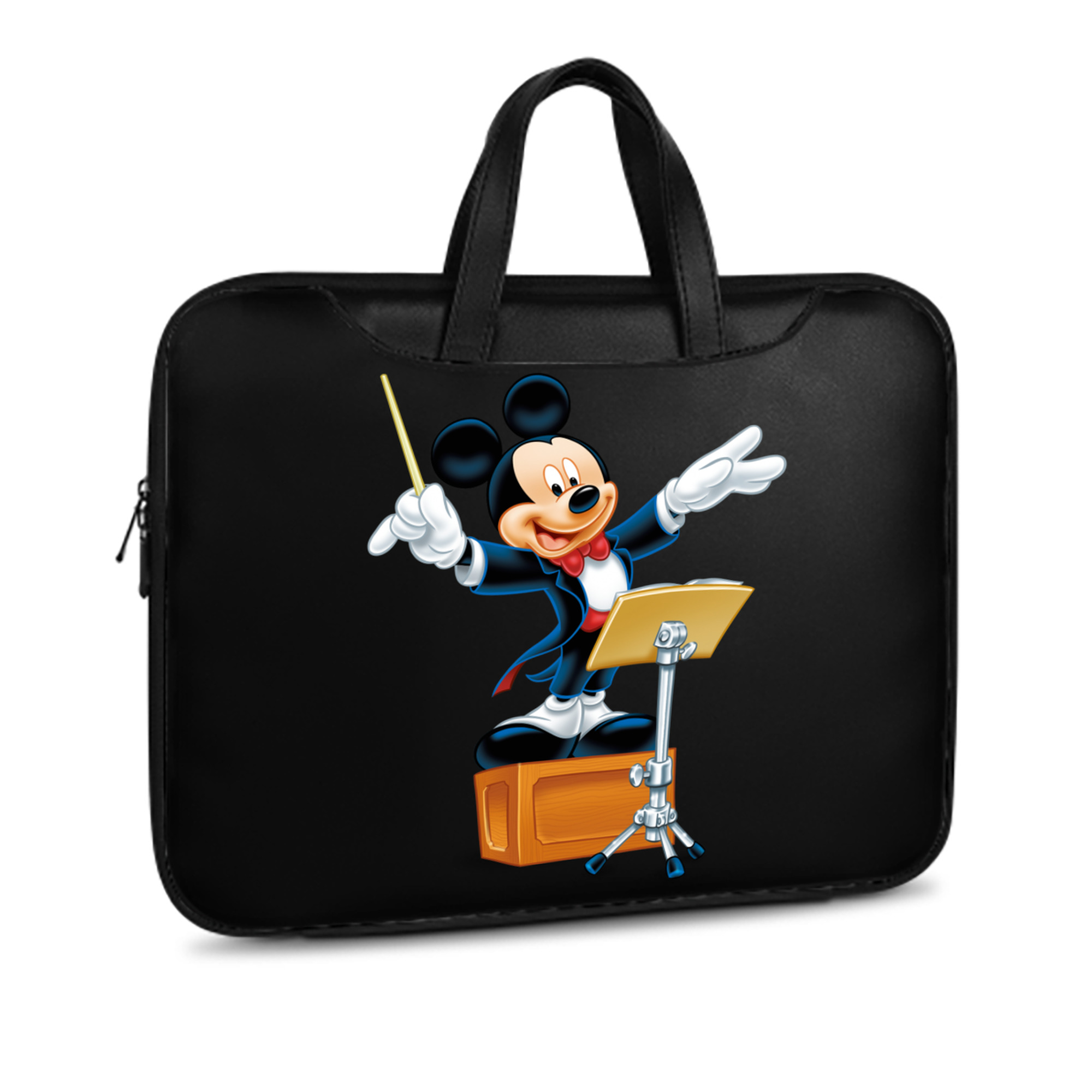 ミッキーマウス Mickey Mouse レザーラップトップバッグ　ノートパソコンケース