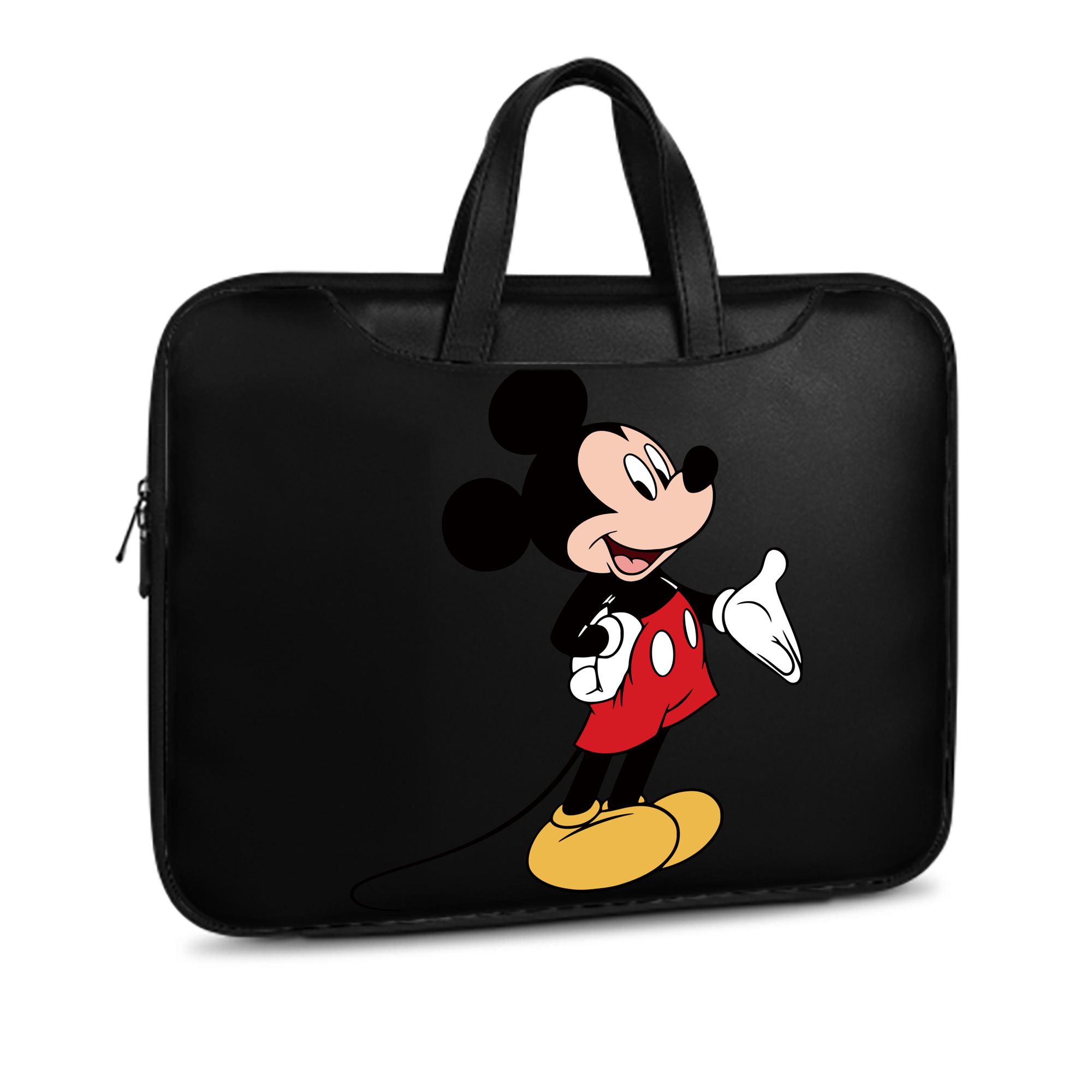 ミッキーマウス Mickey Mouse レザーラップトップバッグ　ノートパソコンケース