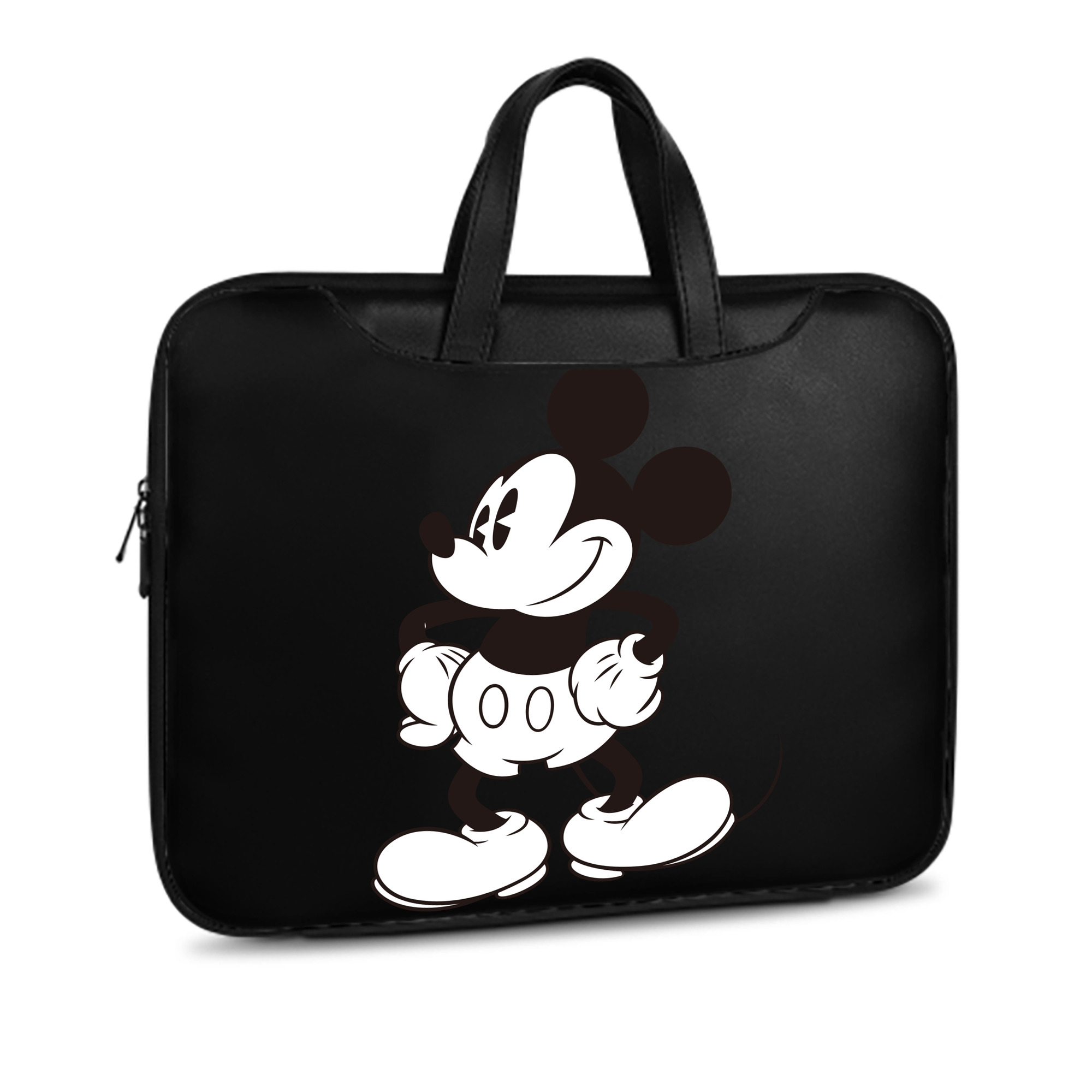 ミッキーマウス Mickey Mouse レザーラップトップバッグ　ノートパソコンケース