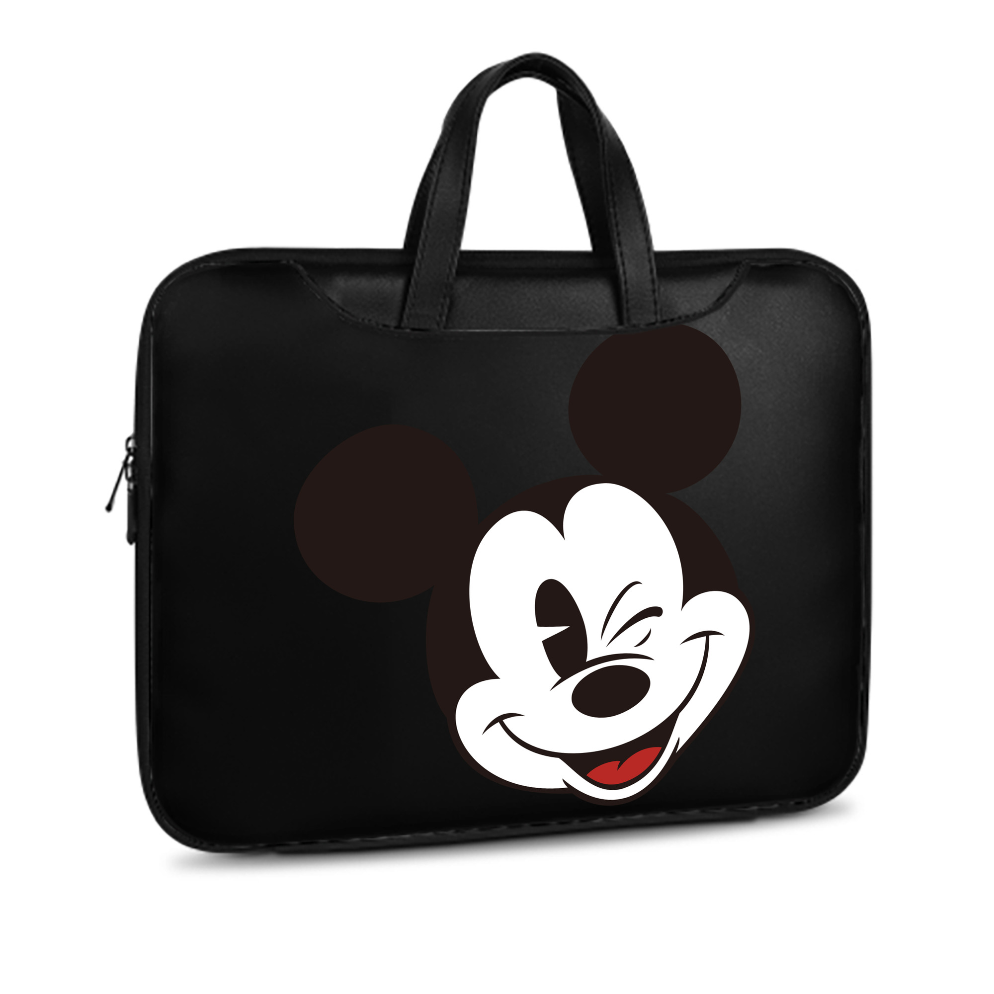 ミッキーマウス Mickey Mouse レザーラップトップバッグ　ノートパソコンケース