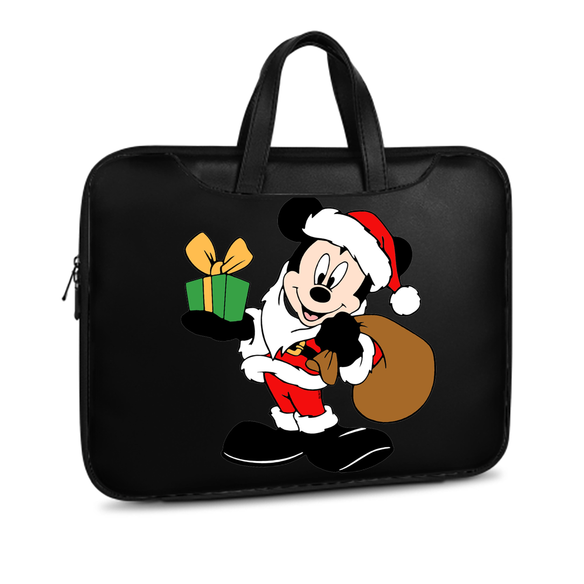 ミッキーマウス Mickey Mouse レザーラップトップバッグ　ノートパソコンケース
