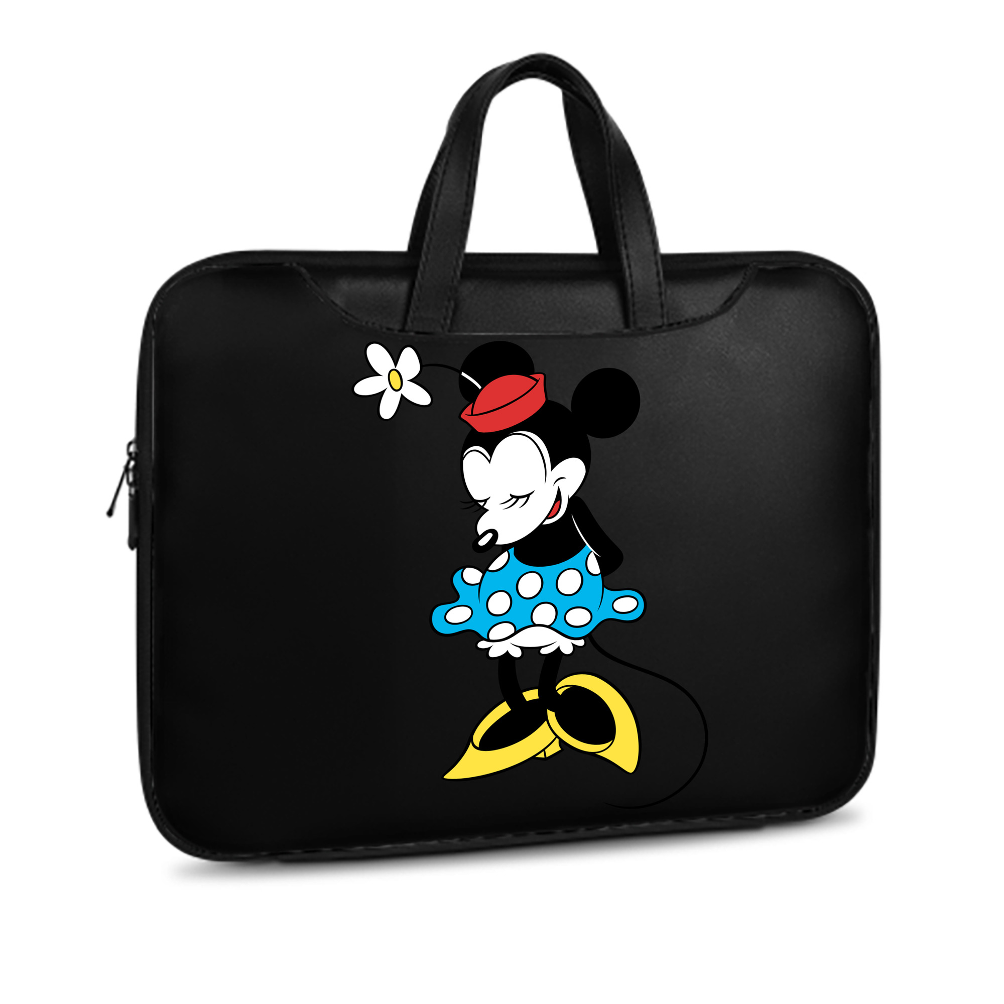 ミッキーマウス Mickey Mouse レザーラップトップバッグ　ノートパソコンケース