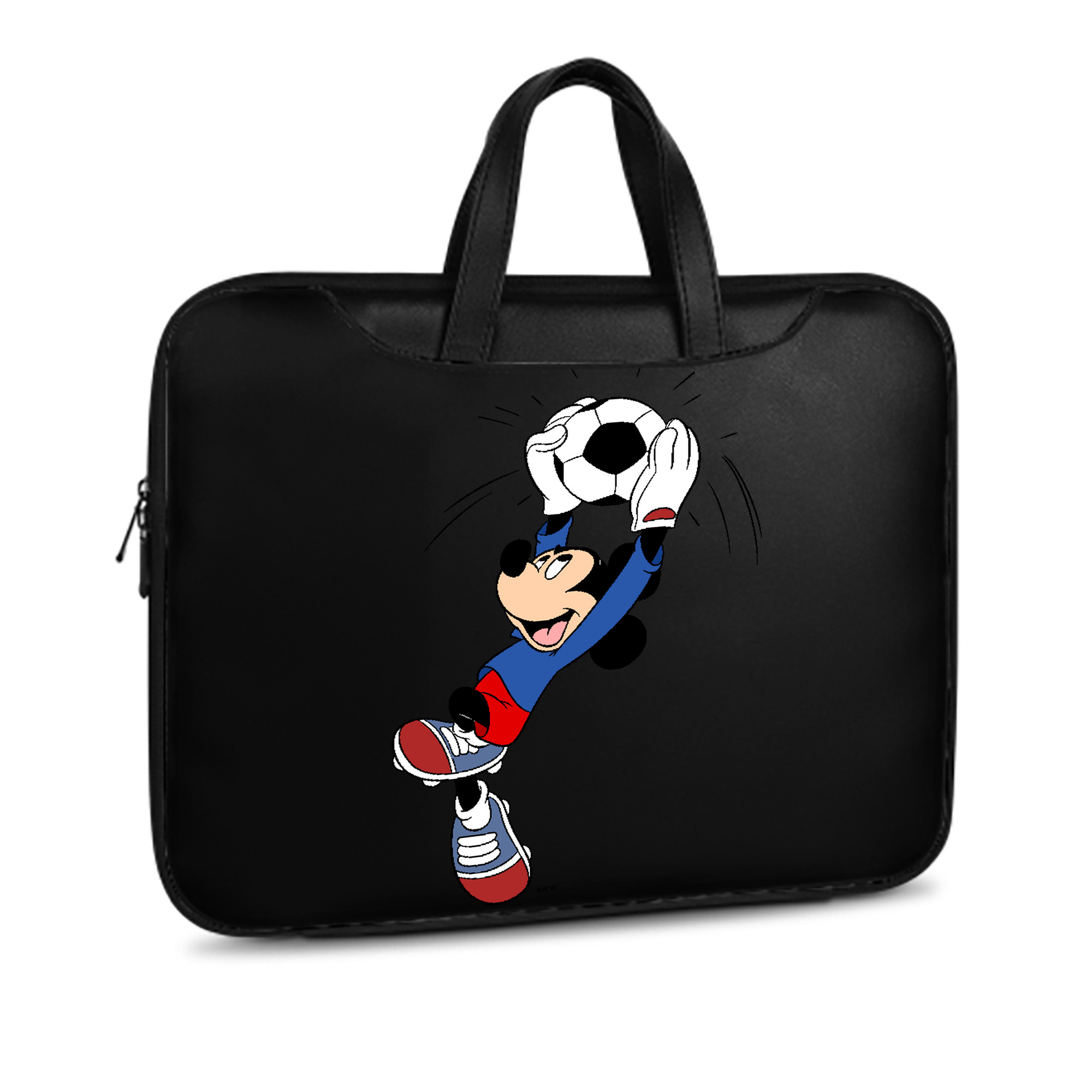 ミッキーマウス Mickey Mouse レザーラップトップバッグ　ノートパソコンケース