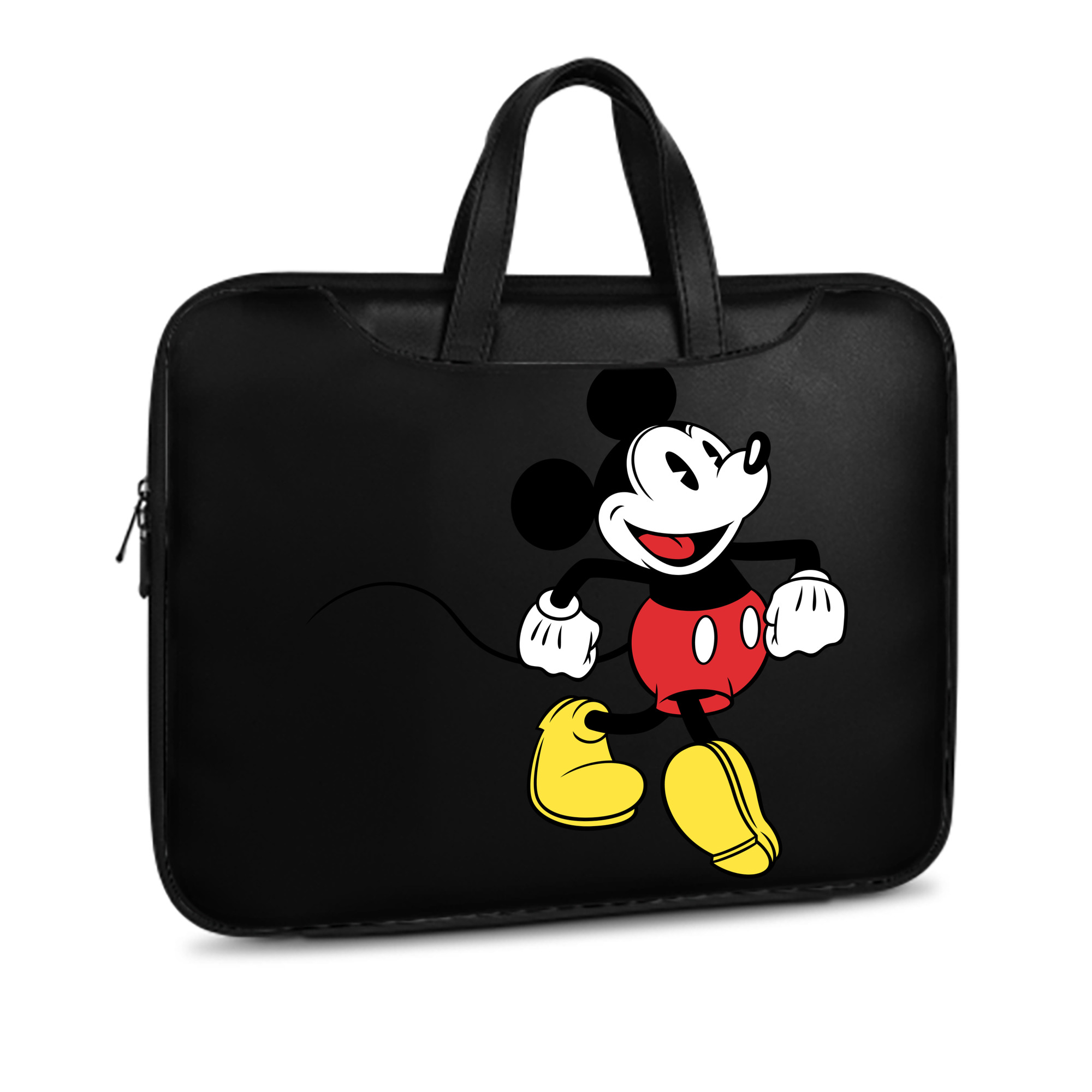 ミッキーマウス Mickey Mouse レザーラップトップバッグ　ノートパソコンケース