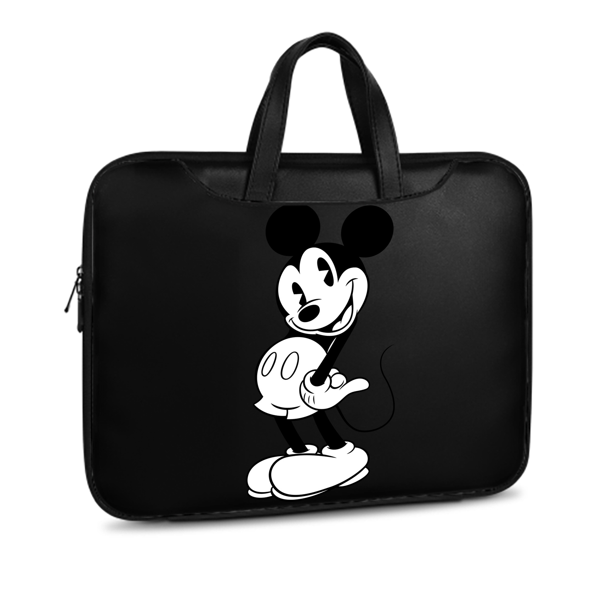 ミッキーマウス Mickey Mouse レザーラップトップバッグ　ノートパソコンケース