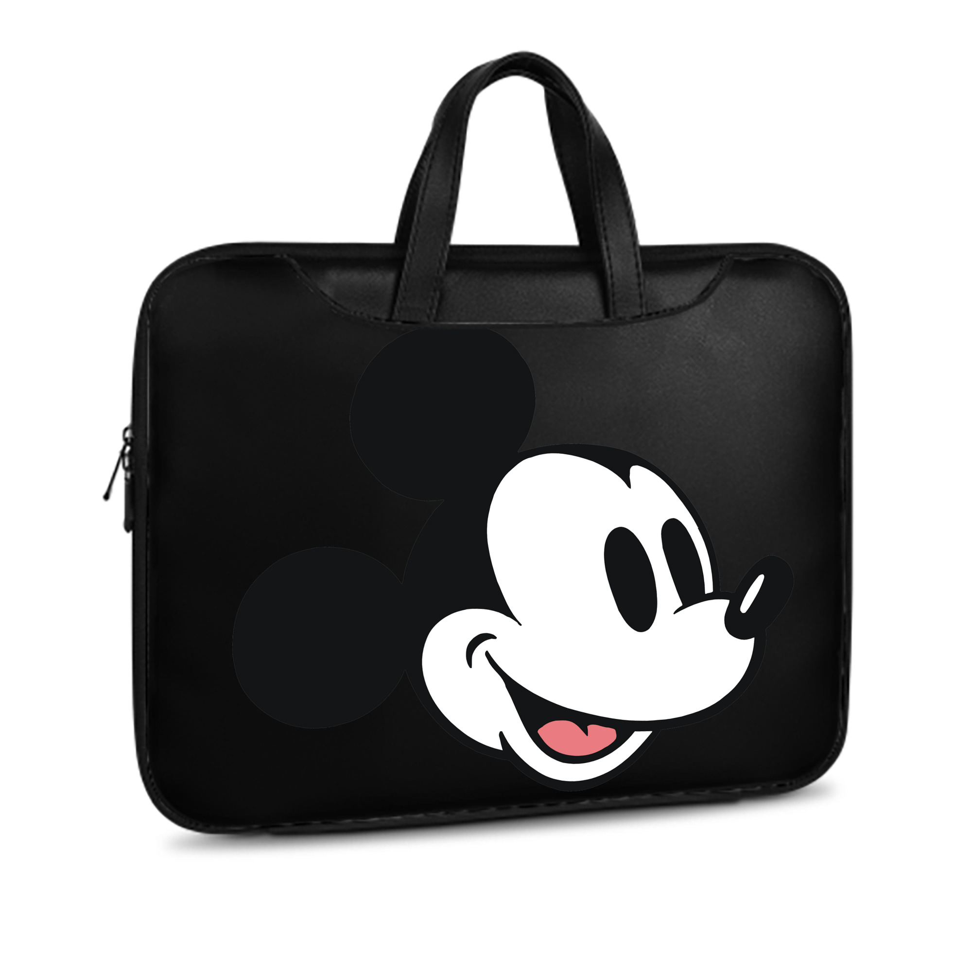 ミッキーマウス Mickey Mouse レザーラップトップバッグ　ノートパソコンケース