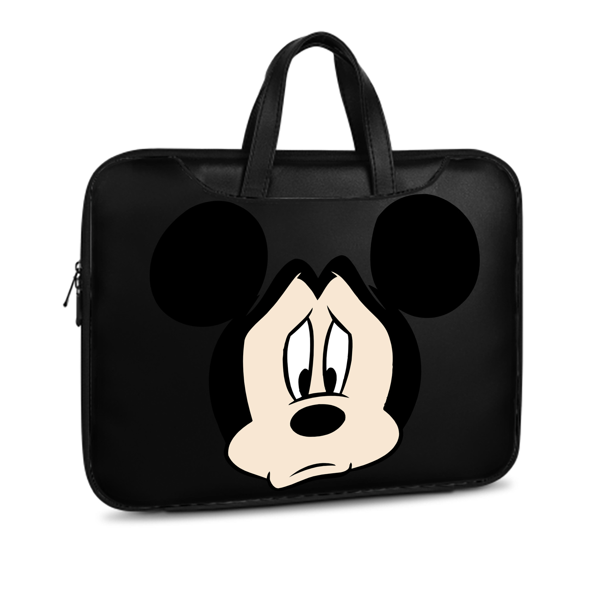 ミッキーマウス Mickey Mouse レザーラップトップバッグ　ノートパソコンケース