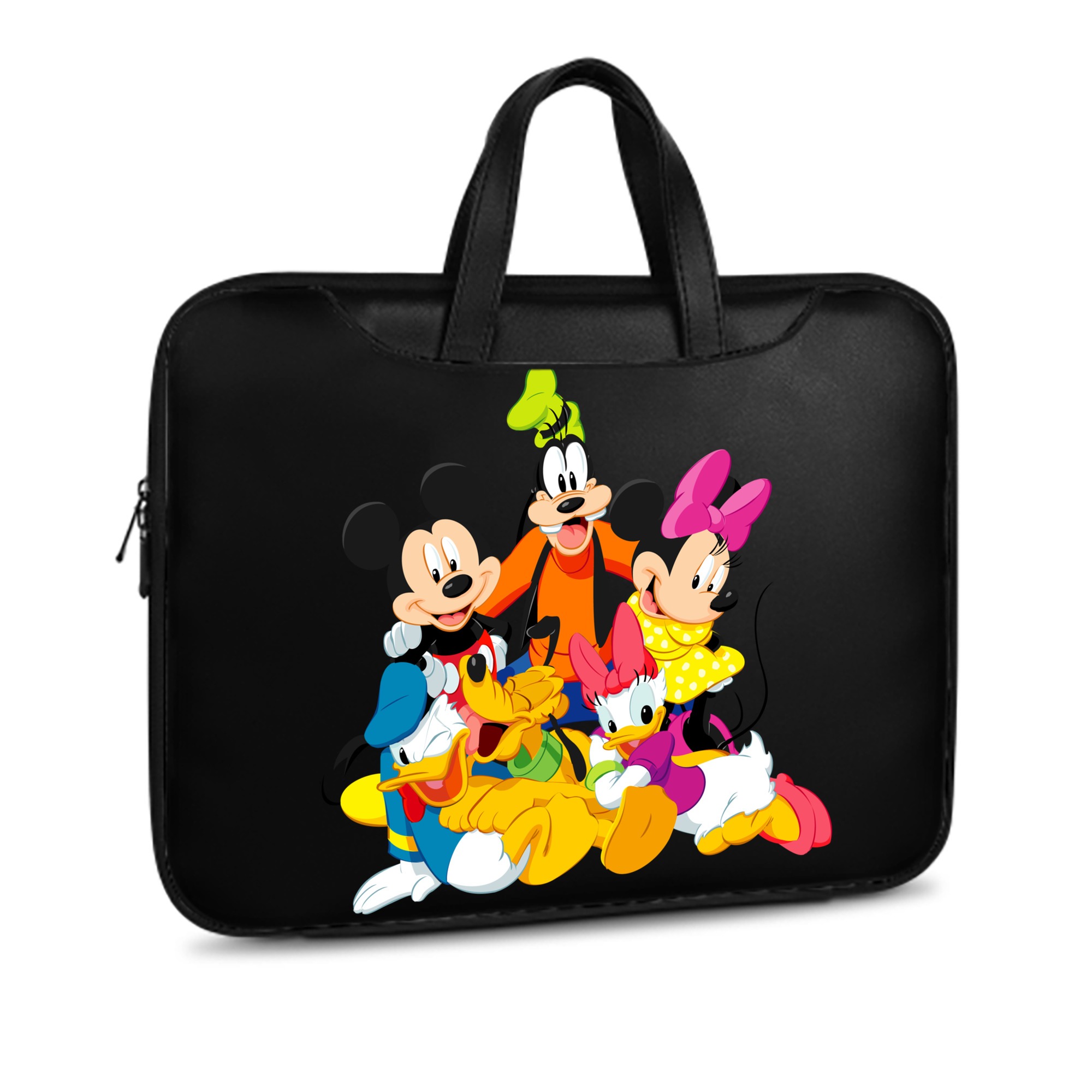ミッキーマウス Mickey Mouse レザーラップトップバッグ　ノートパソコンケース