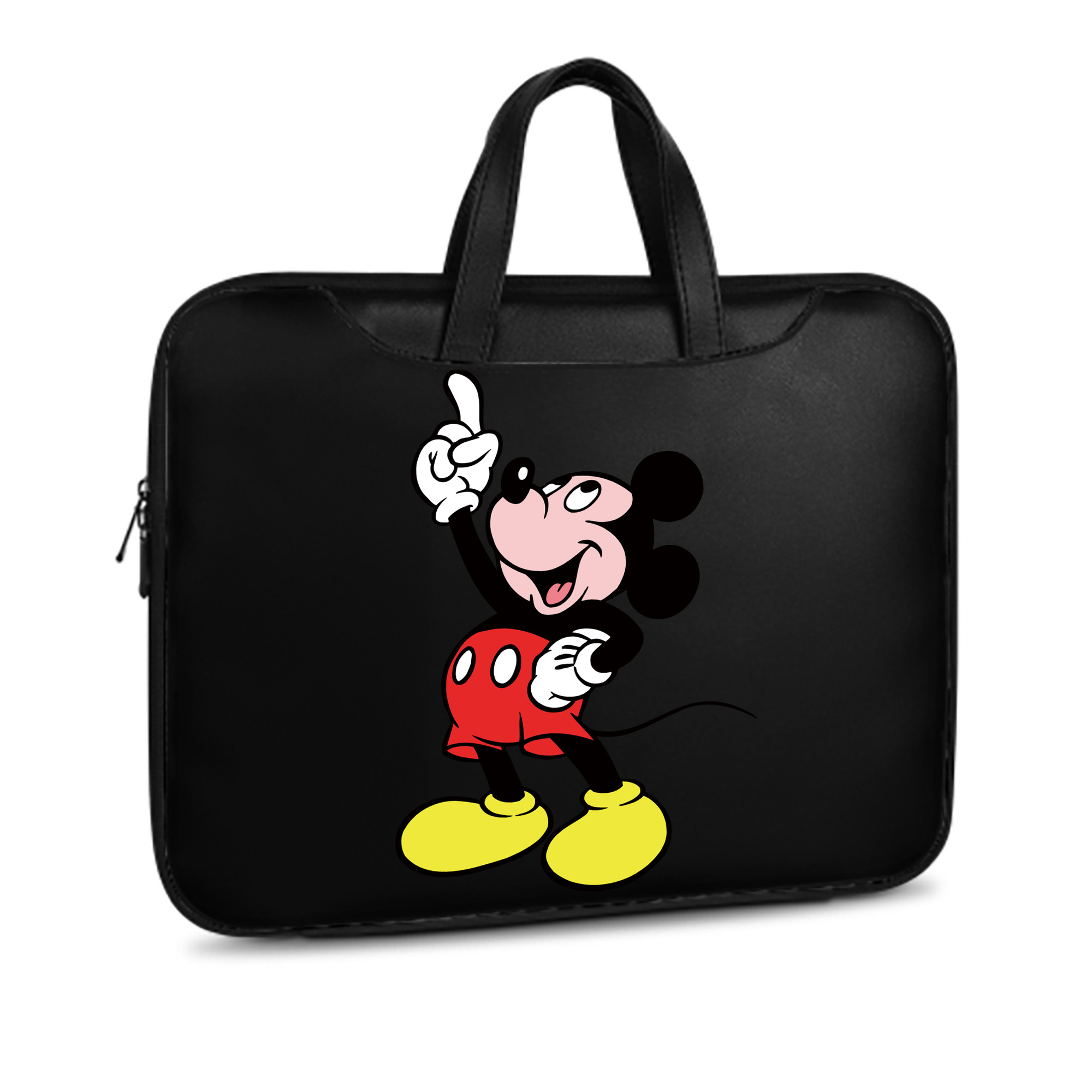 ミッキーマウス Mickey Mouse レザーラップトップバッグ　ノートパソコンケース