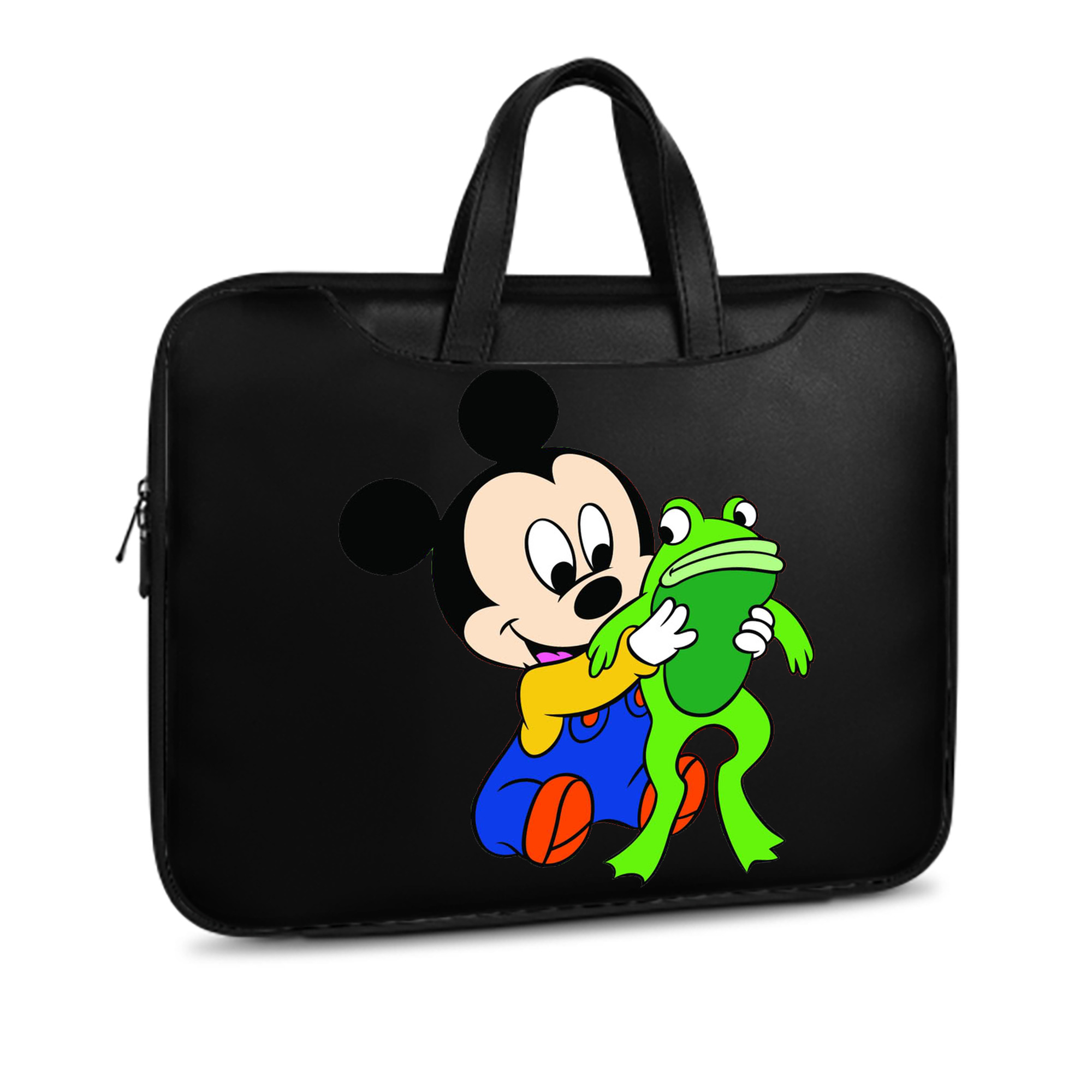 ミッキーマウス Mickey Mouse レザーラップトップバッグ　ノートパソコンケース