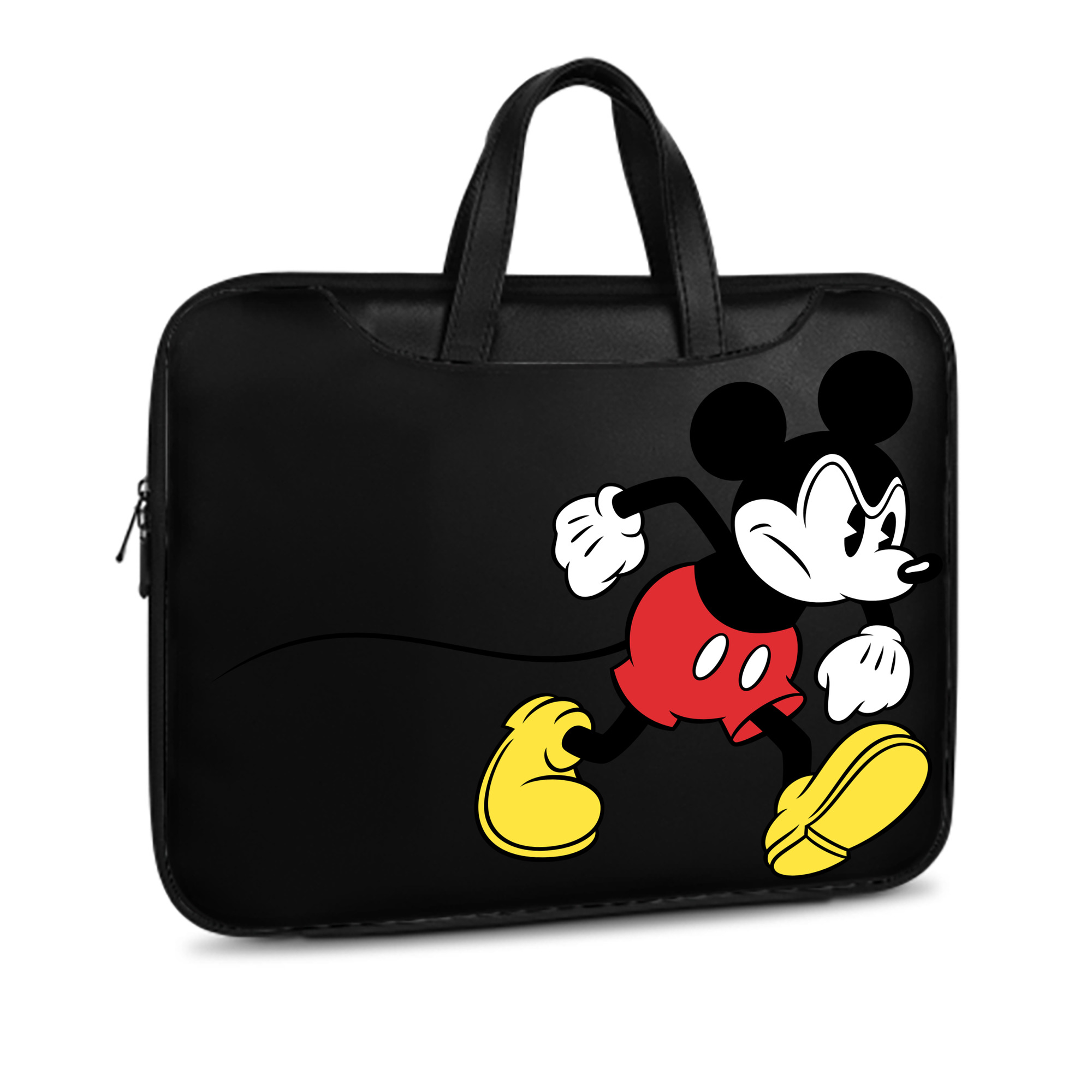 ミッキーマウス Mickey Mouse レザーラップトップバッグ　ノートパソコンケース