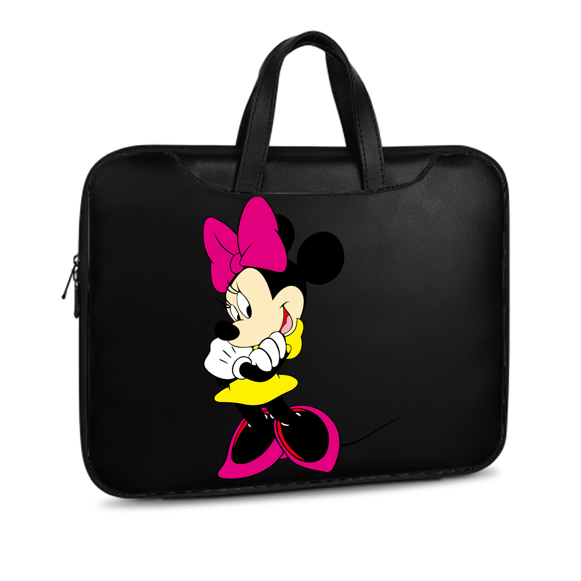 ミッキーマウス Mickey Mouse レザーラップトップバッグ　ノートパソコンケース