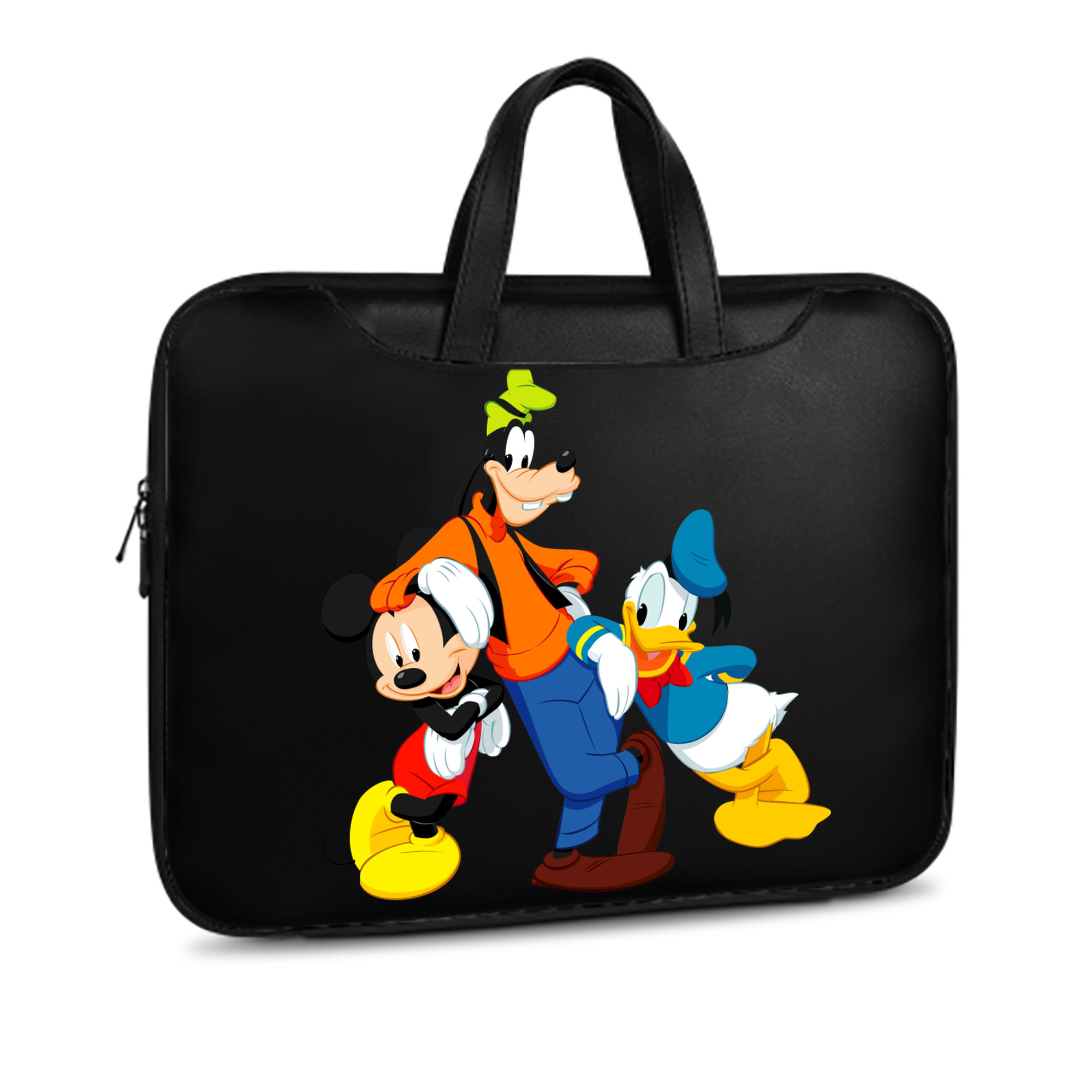 ミッキーマウス Mickey Mouse レザーラップトップバッグ　ノートパソコンケース