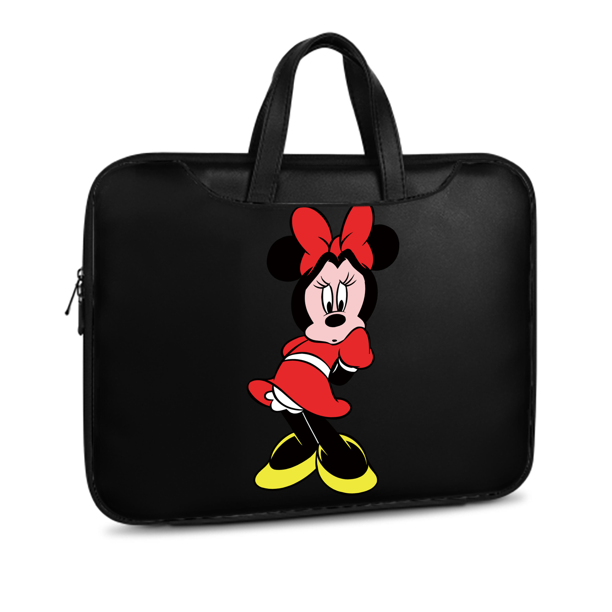 ミッキーマウス Mickey Mouse レザーラップトップバッグ　ノートパソコンケース