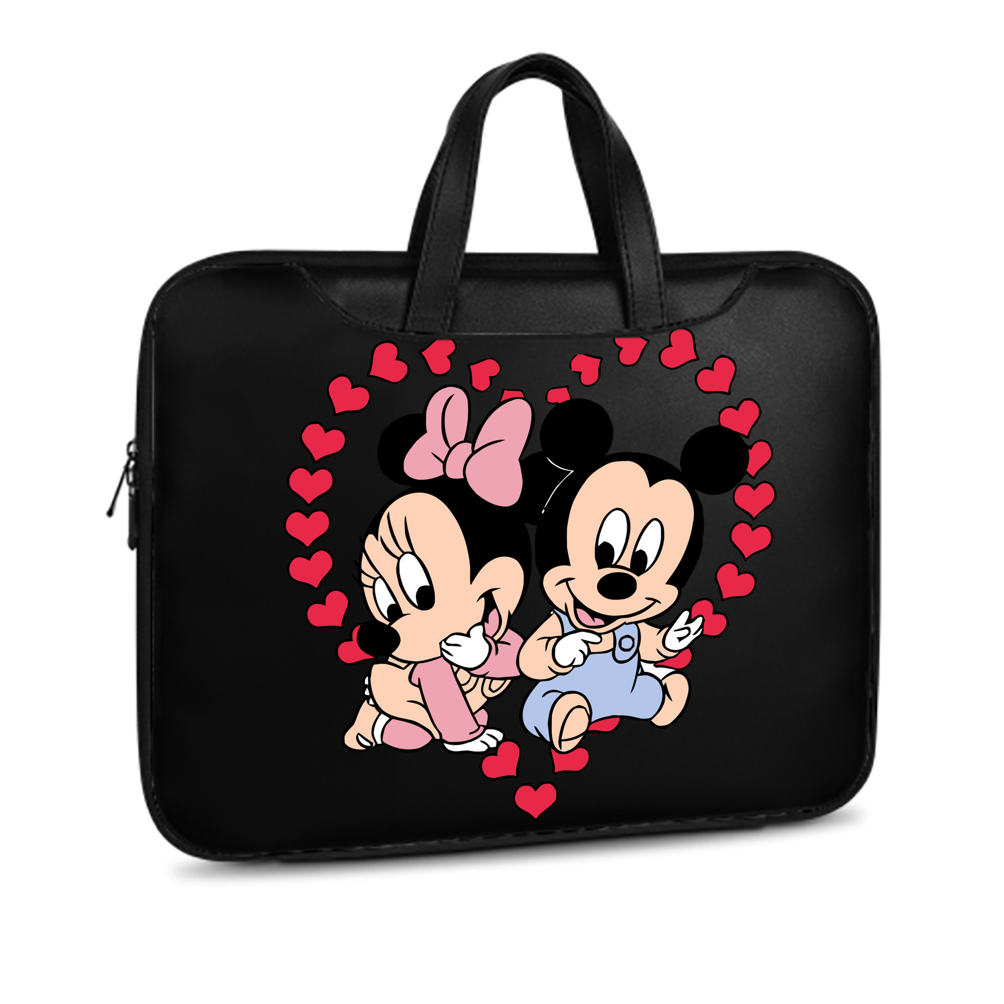 ミッキーマウス Mickey Mouse レザーラップトップバッグ　ノートパソコンケース