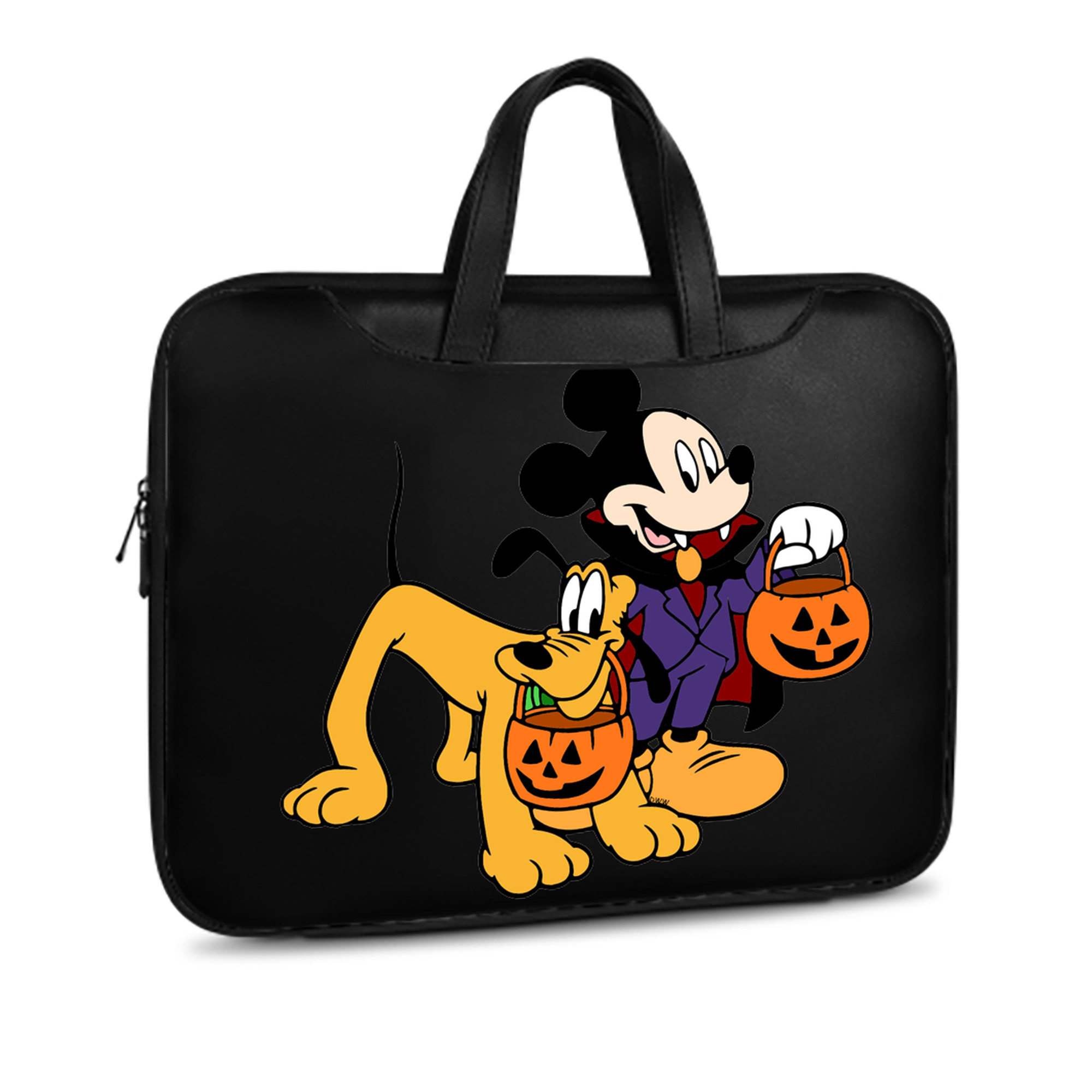 ミッキーマウス Mickey Mouse レザーラップトップバッグ　ノートパソコンケース
