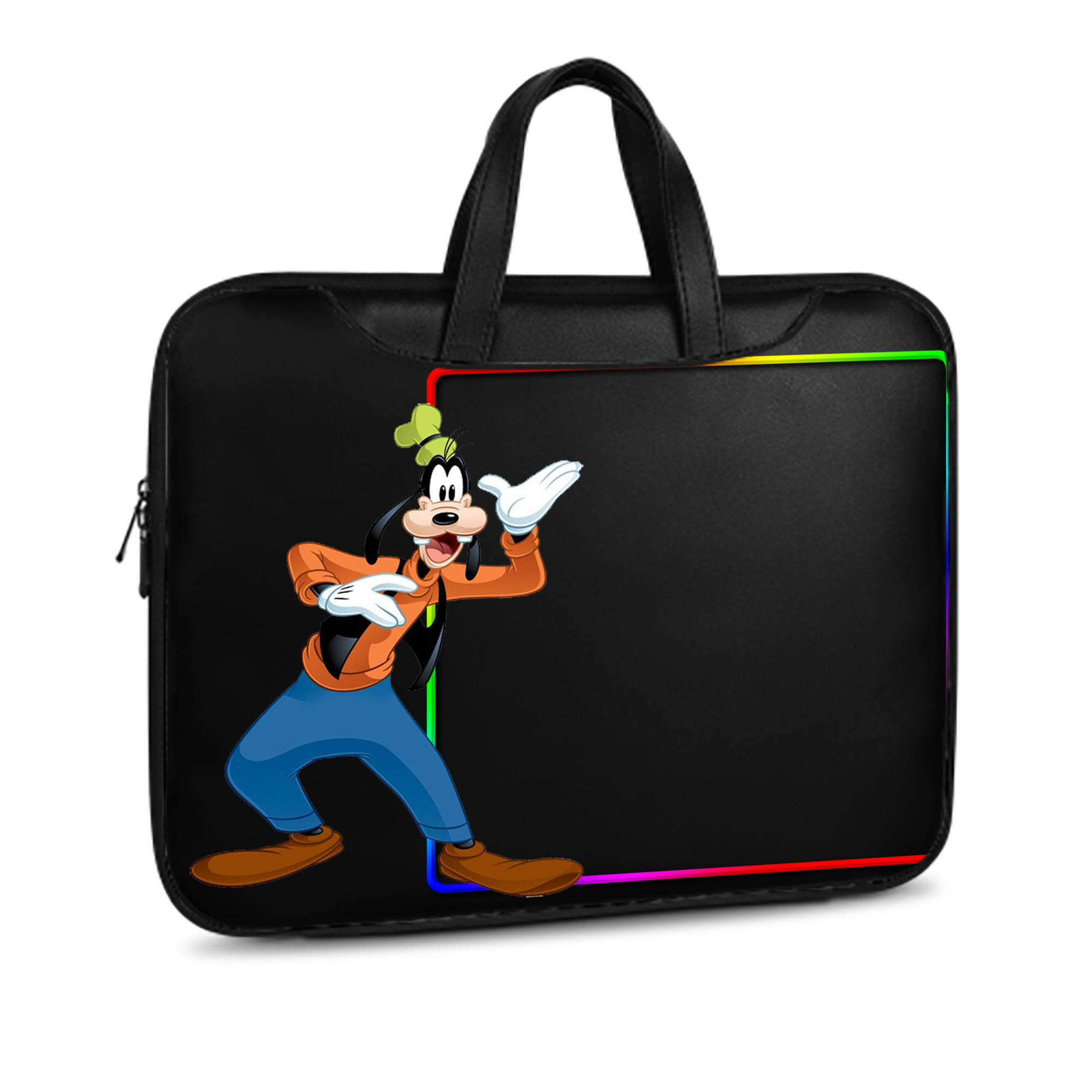 ミッキーマウス Mickey Mouse レザーラップトップバッグ　ノートパソコンケース